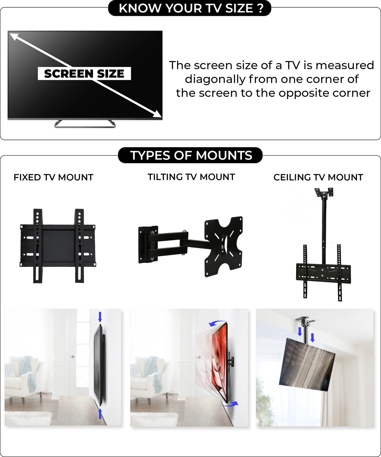 Image of NIPRAM NATIONAL Infinix X1 100 cm (40 inch) Full HD LED Smart Android TV (40x1) wall mount STAND Fixed TV Mount