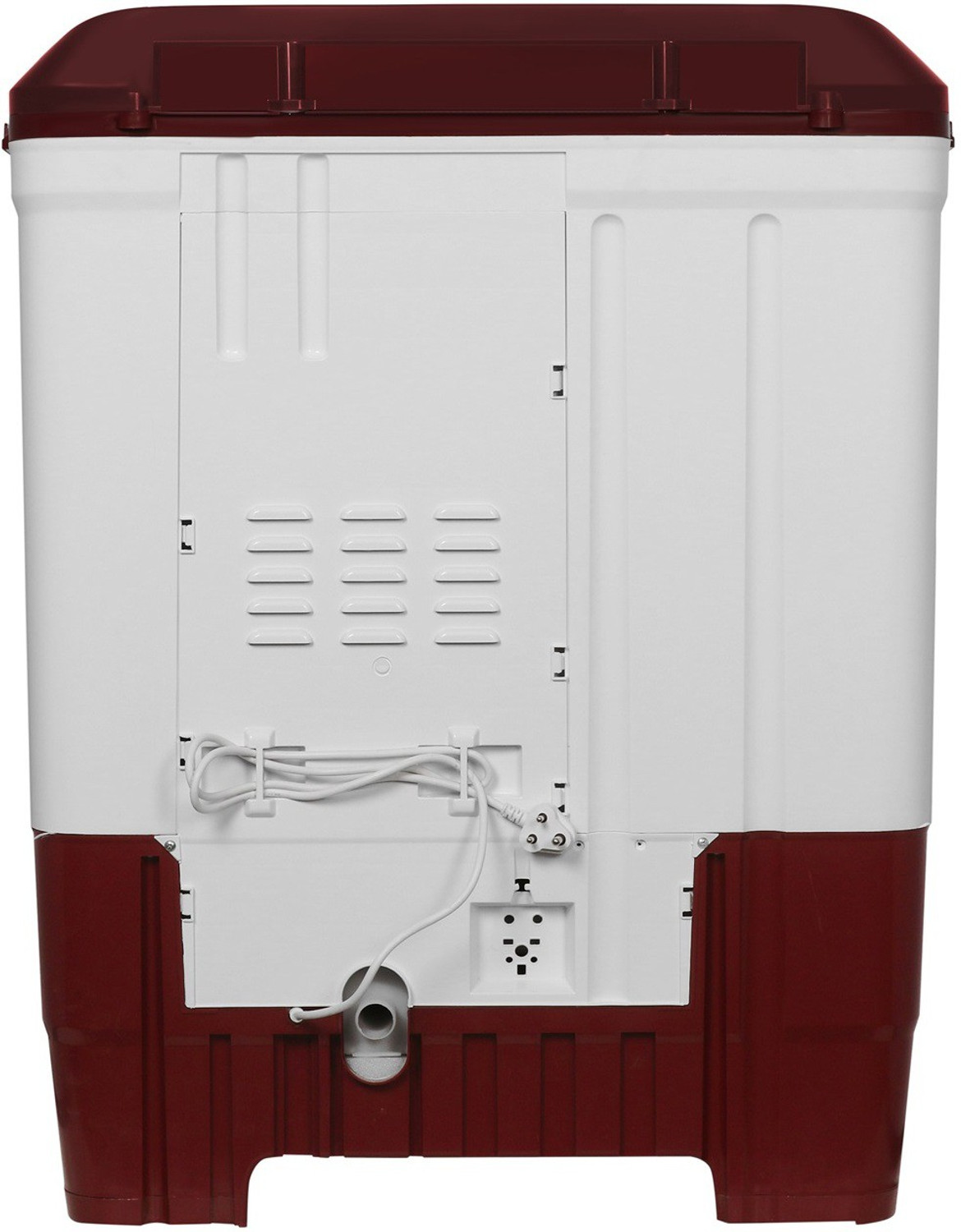 Image of ONIDA 8 kg 5 star and In-built Basket Semi Automatic Top Load Washing Machine Red, White
