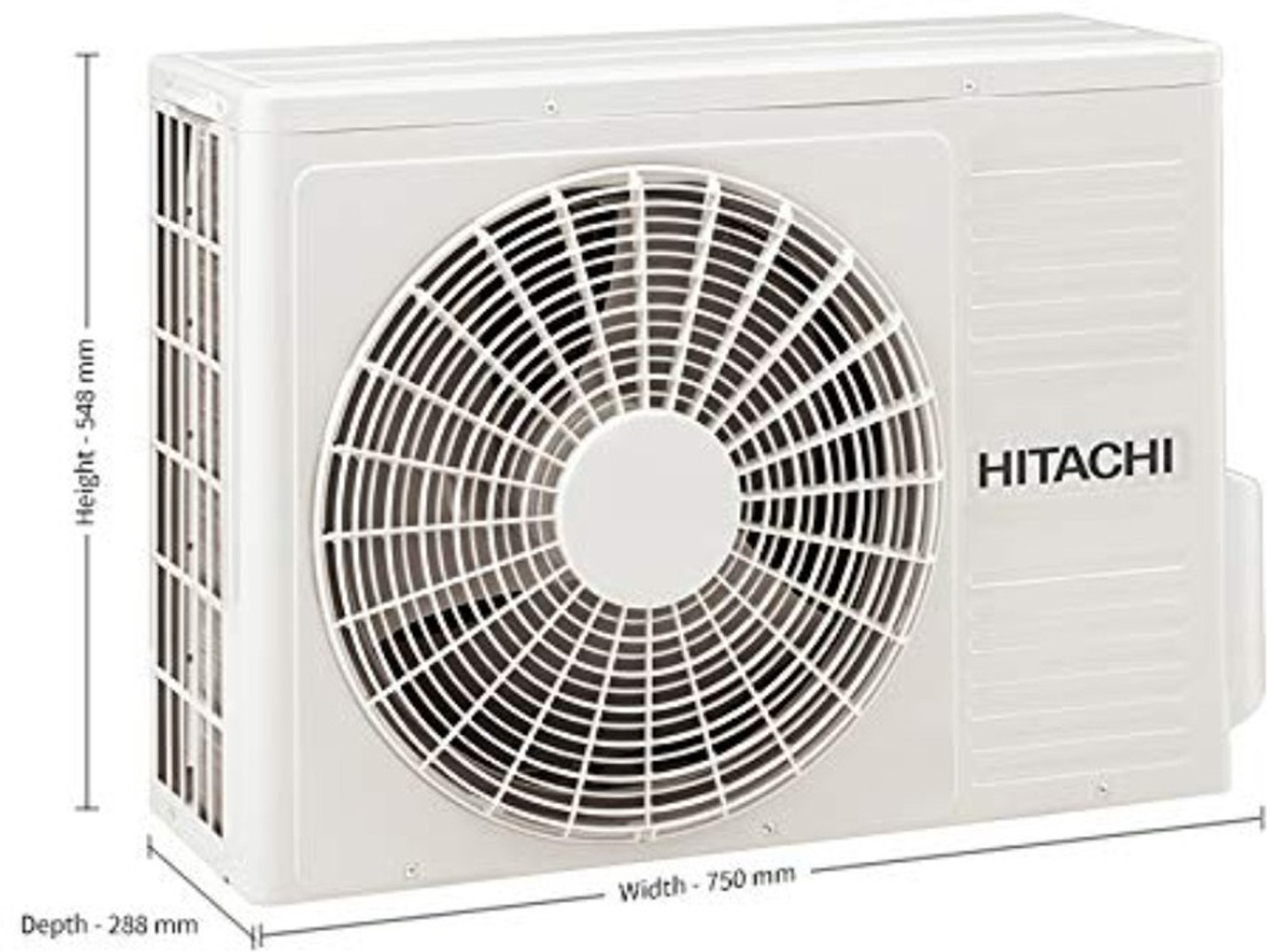 Image of Hitachi 1.5 Ton 3 Star Split Inverter AC - White (RSQG318HFEOZ1, Copper Condenser)