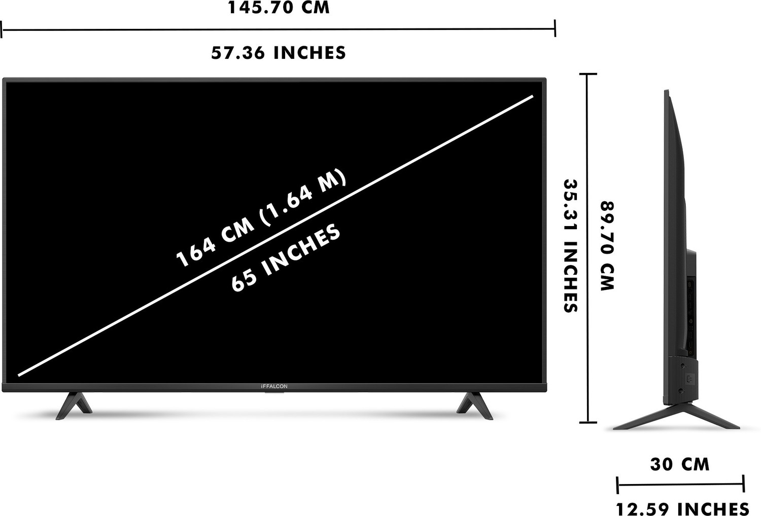 Image of iFFALCON by TCL K61 164 cm (65 inch) Ultra HD (4K) LED Smart Android TV