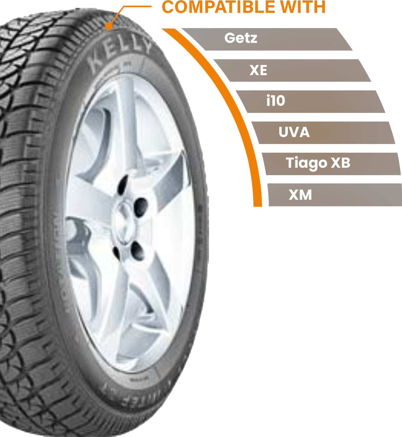 Image of Goodyear Kelly 79T VFM 3 4 Wheeler Tyre