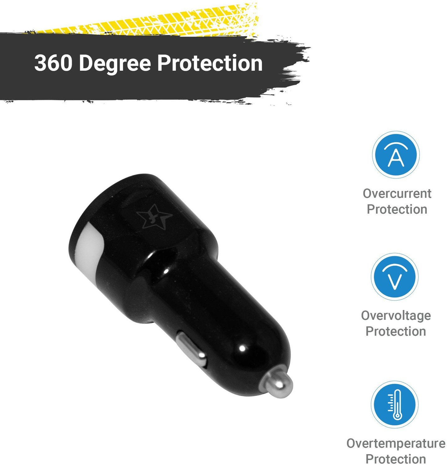 Image of Flipkart SmartBuy 36 W Turbo Car Charger