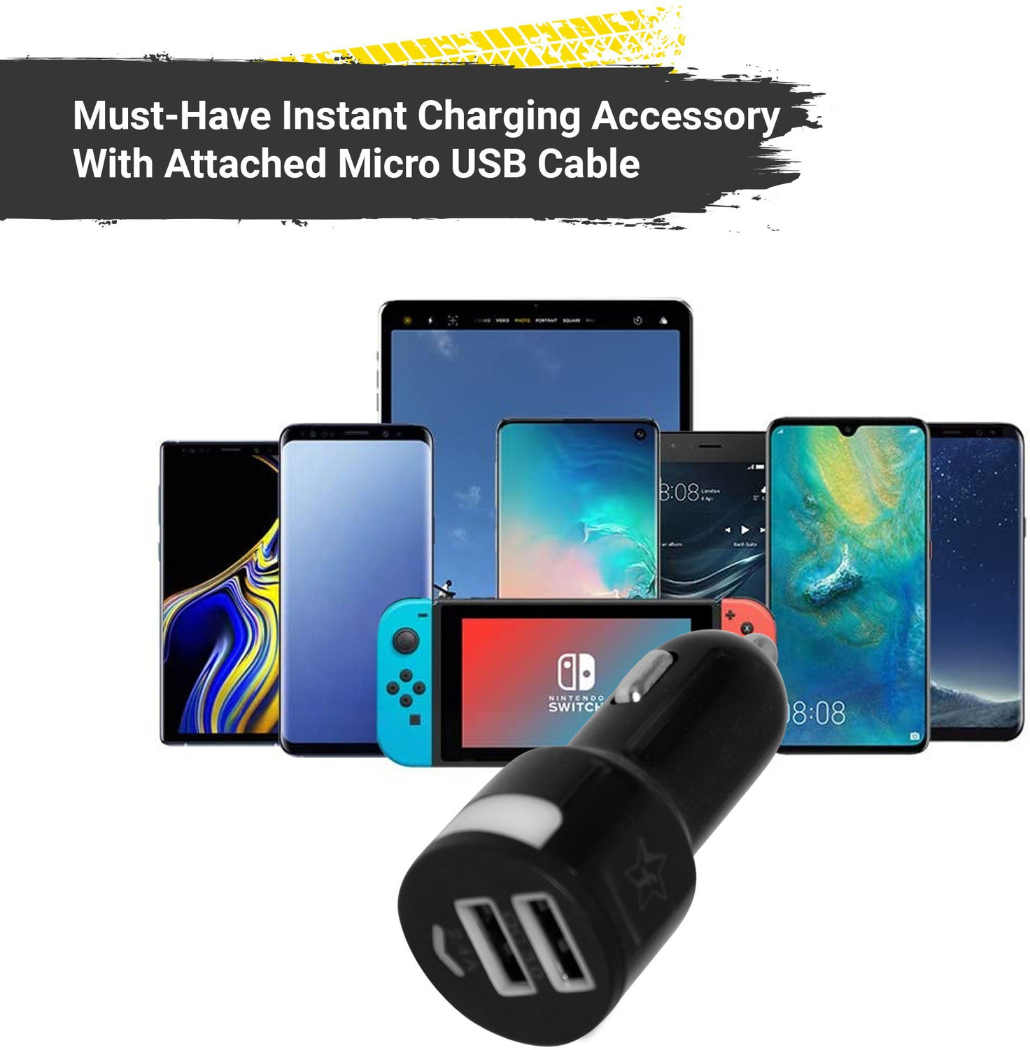 Image of Flipkart SmartBuy 36 W Turbo Car Charger