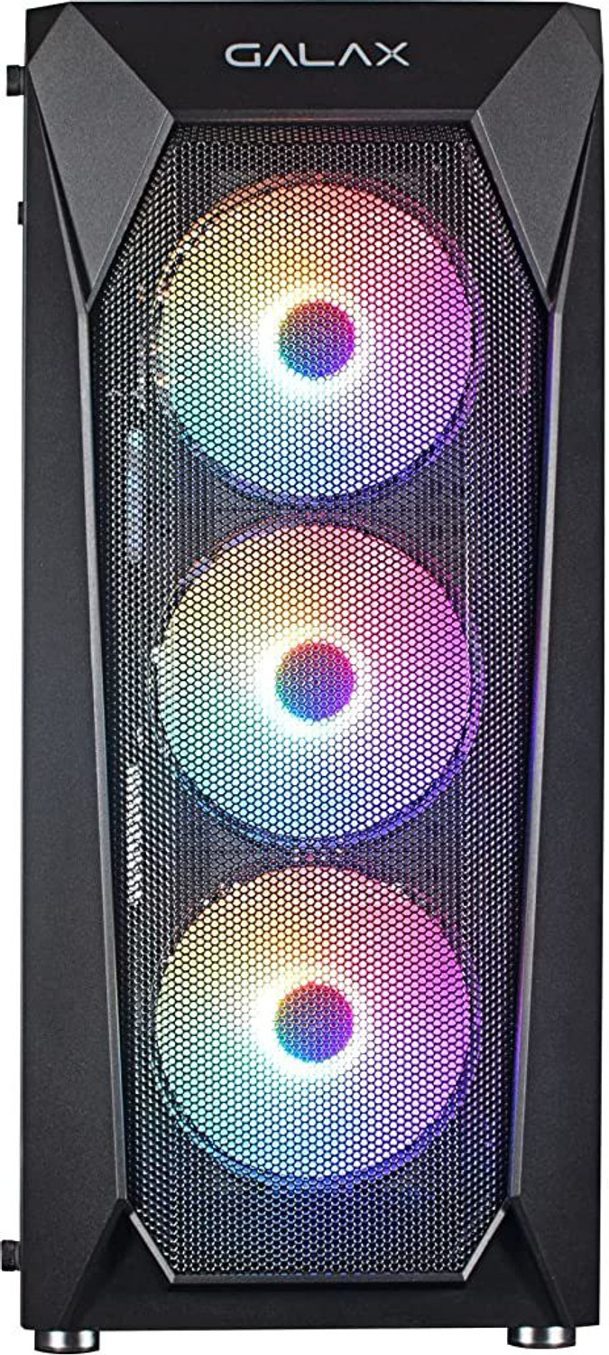 Image of GALAX Revolution-05 Mid Tower Gaming Case with 4 ARGB Fans Mid Tower Cabinet with USB 2.0 and USB 3.0 Ports Compatible with Gaming Console