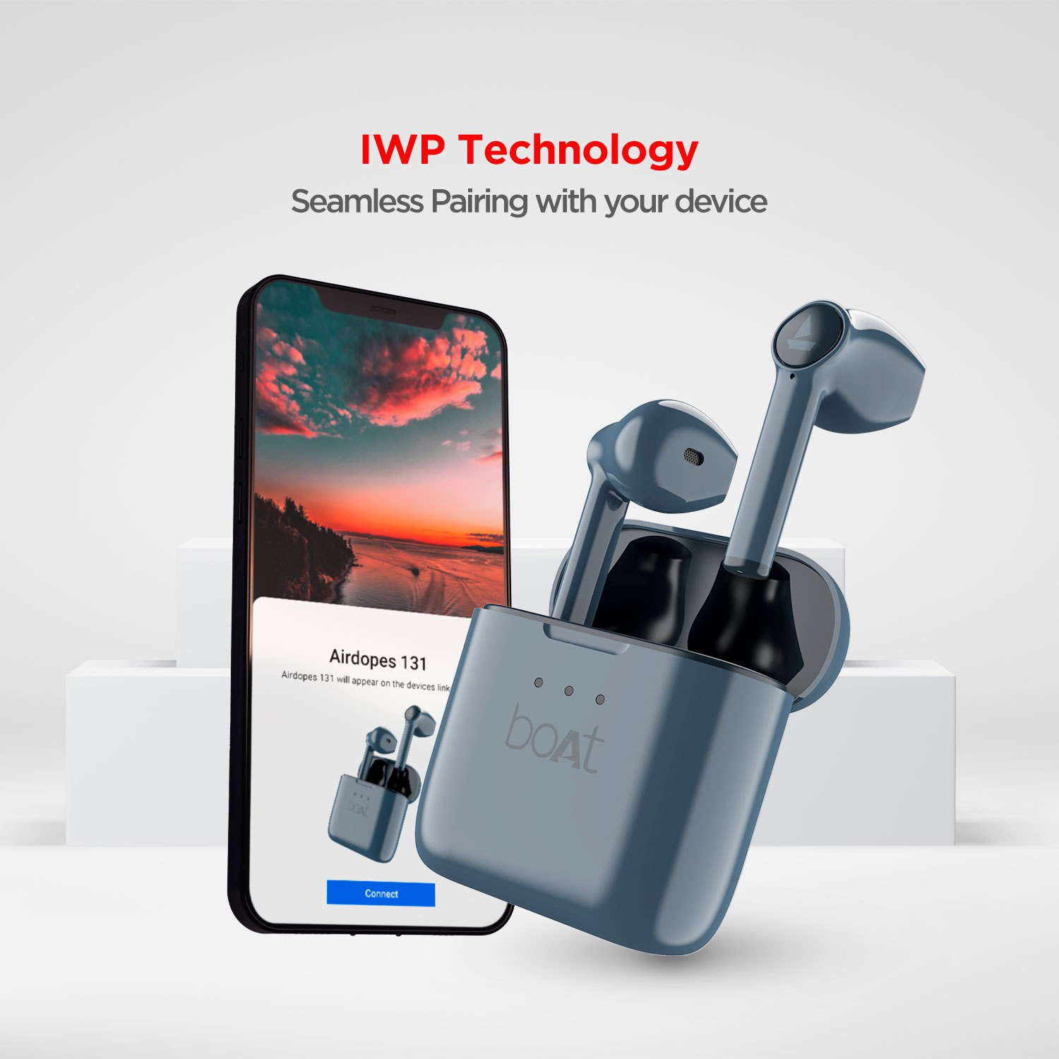 Image of boAt Airdopes 131,60H Battery, ASAP Charge, Stream Ad Free Music via App Support Bluetooth