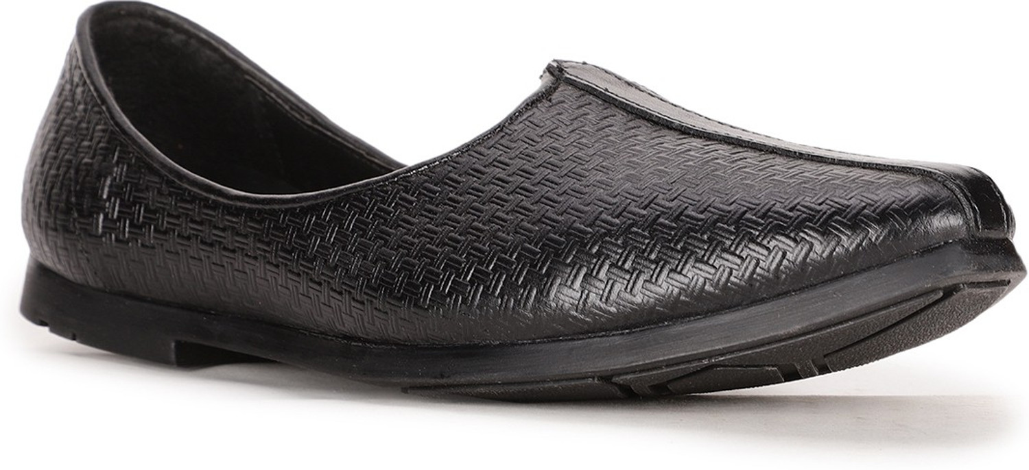 Bata Jalsa Leather Mojaris For Men Black Price History