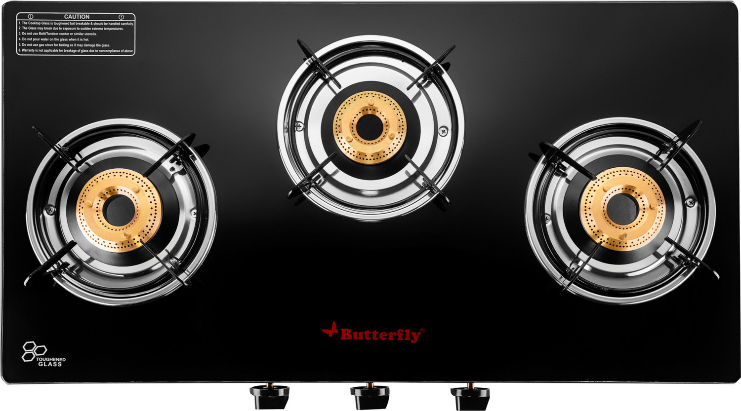 Image of Butterfly Rapid Glass Automatic Gas Stove