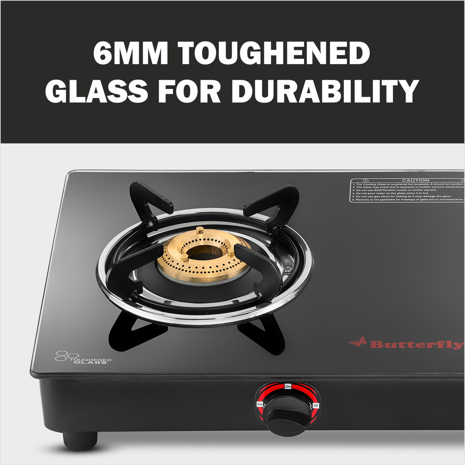 Image of Butterfly Rapid Glass Automatic Gas Stove