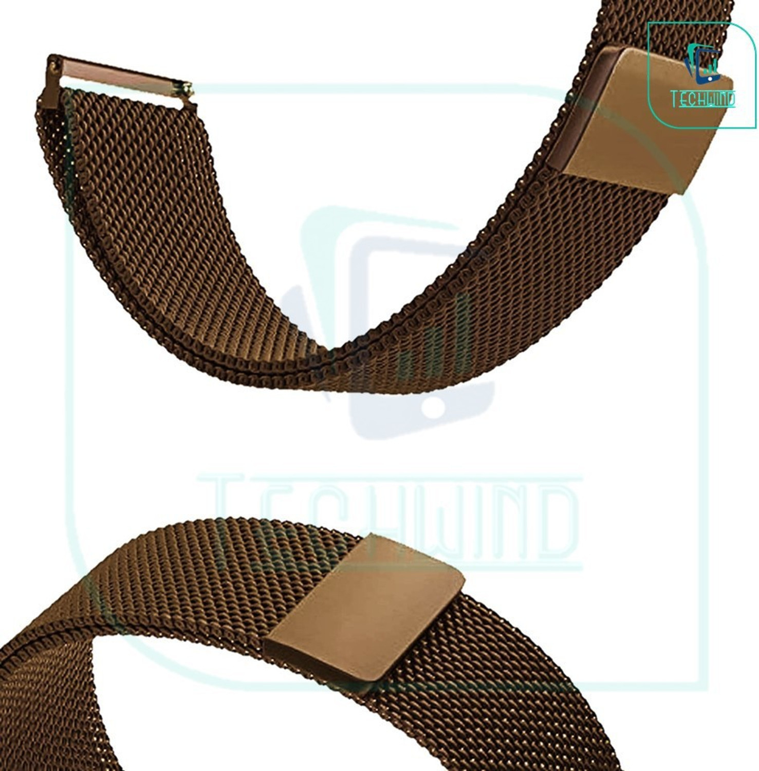 Image of TECHWIND 22MM Metal Magnetic Watch Belt Milanese Loop (CHECK MODEL LIST) Smart Watch Band Smart Watch Strap