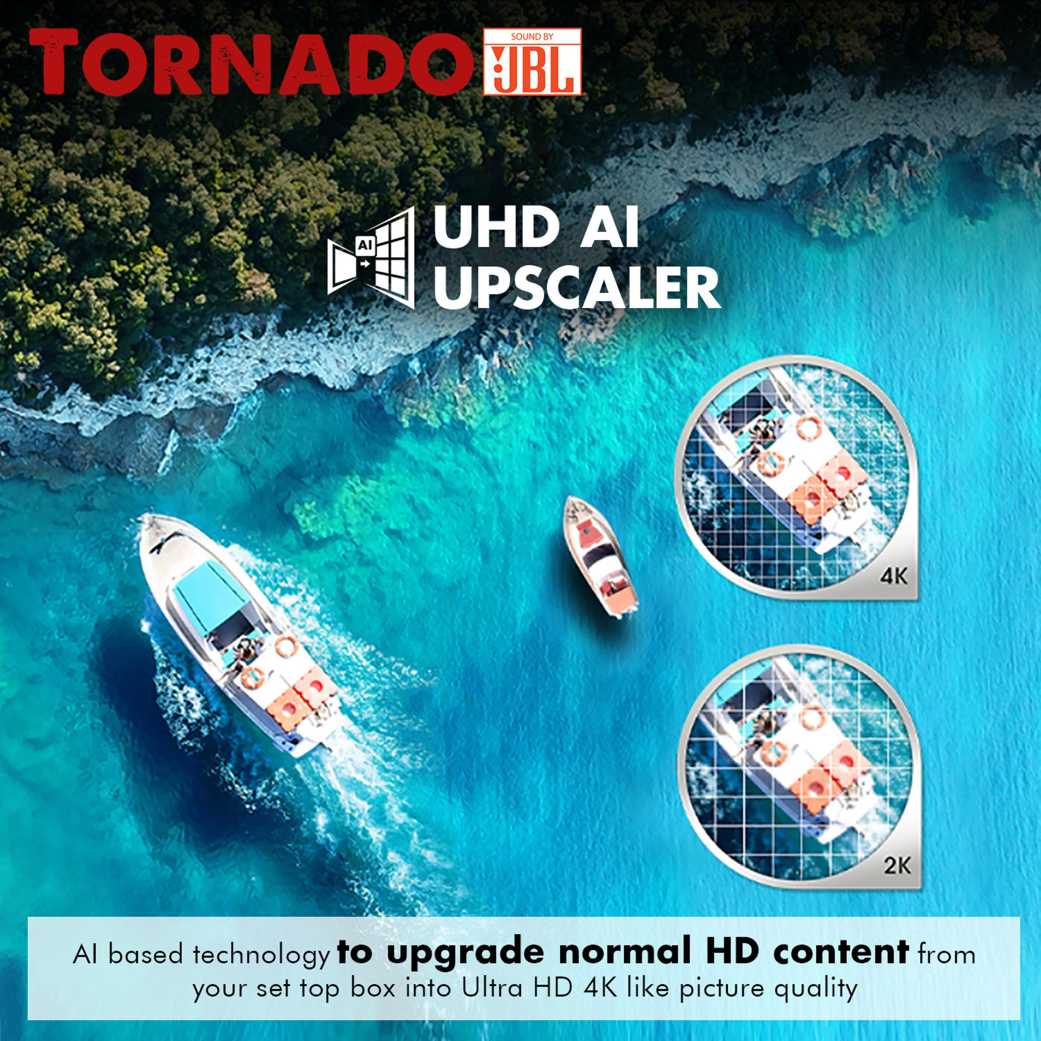 Image of Hisense A73F Series 126 cm (50 inch) Ultra HD (4K) LED Smart Android TV with 102 W JBL Speakers, Dolby Vision and Atmos (50A73F)