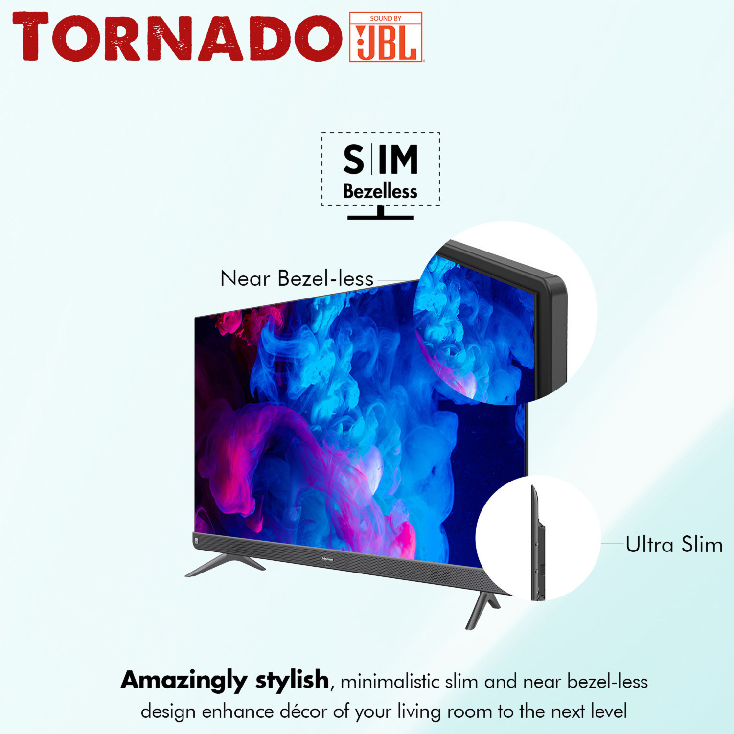 Image of Hisense A73F Series 126 cm (50 inch) Ultra HD (4K) LED Smart Android TV with 102 W JBL Speakers, Dolby Vision and Atmos (50A73F)