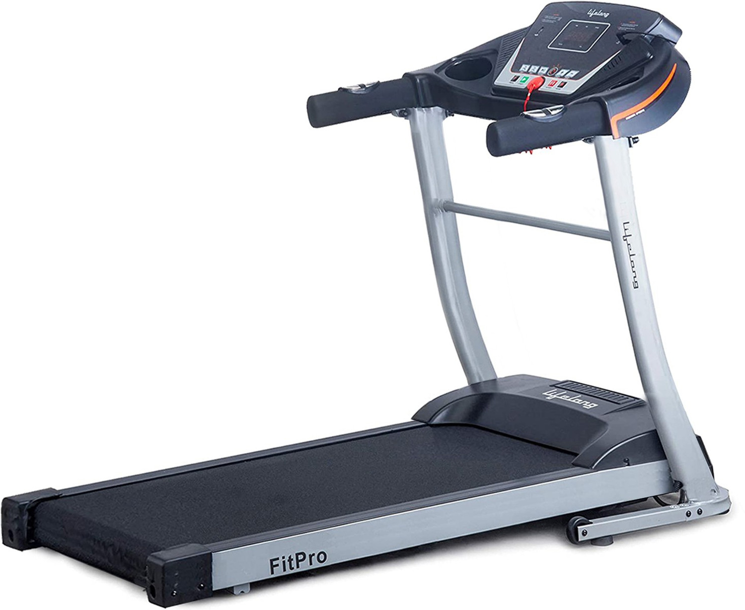 Image of Lifelong Fit Pro 4 hp with Heart Rate Sensor Motorized Treadmill (Max Weight:100 kg)