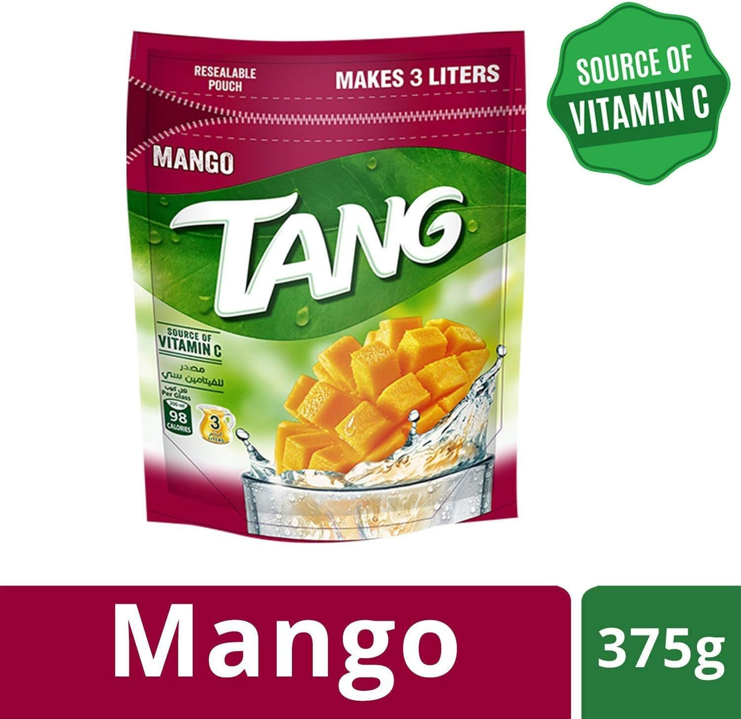 Image of TANG Mango Flavoured Juice, 375 Gm Nutrition Drink