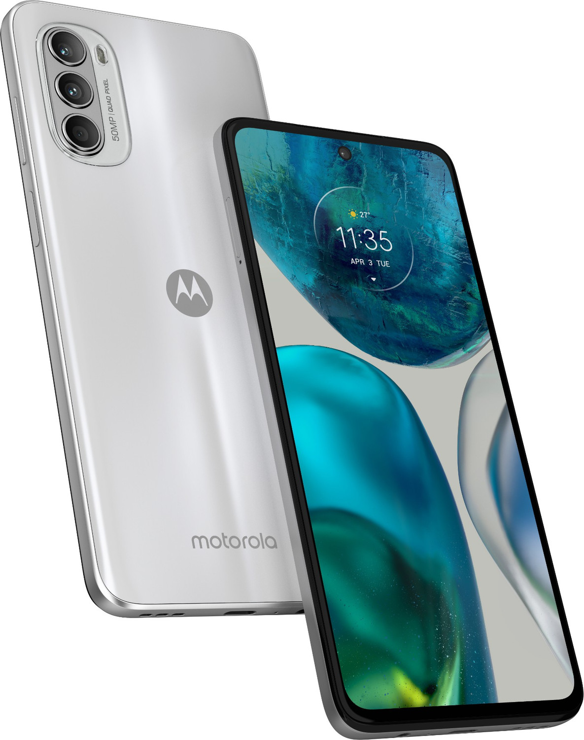 Image of Motorola g52 (Metallic White, 64 GB)