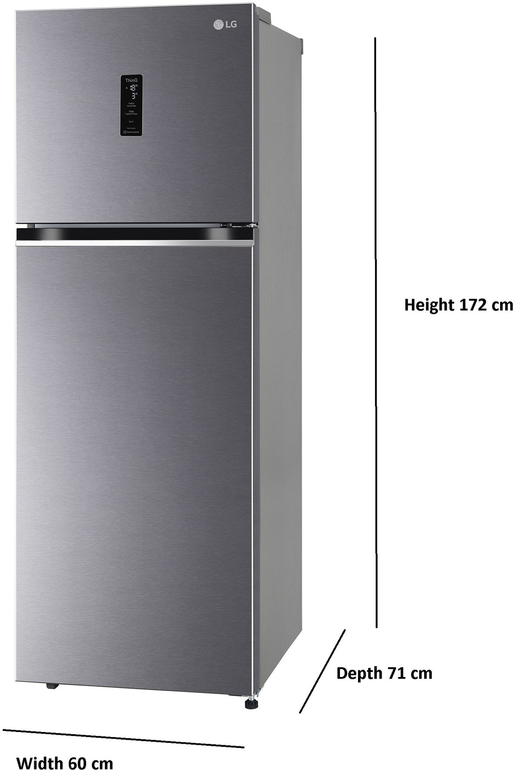 Image of LG 340 L Frost Free Double Door 3 Star Convertible Refrigerator
