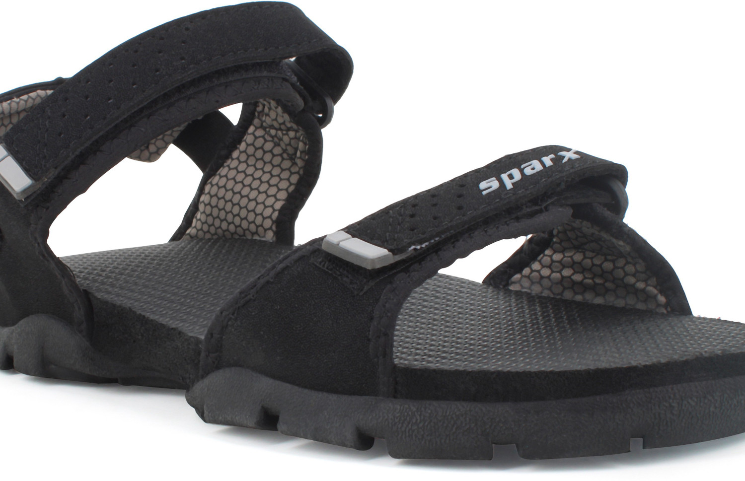 Sparx Boys Girls Velcro Sports Sandals Black Price History