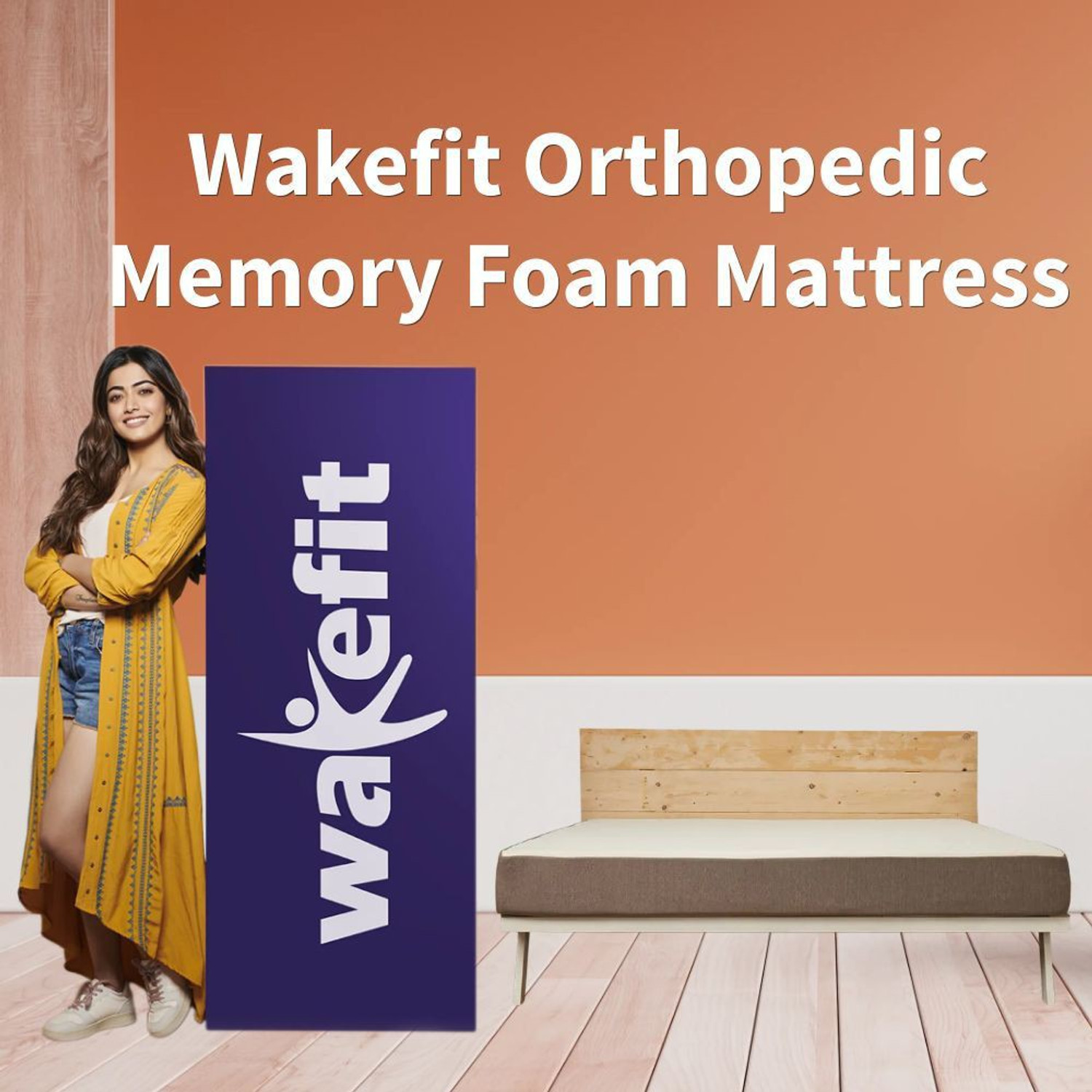 Image of Wakefit ShapeSense Orthopedic Classic Memory Foam 10 inch Single High Resilience (HR) Foam Mattress