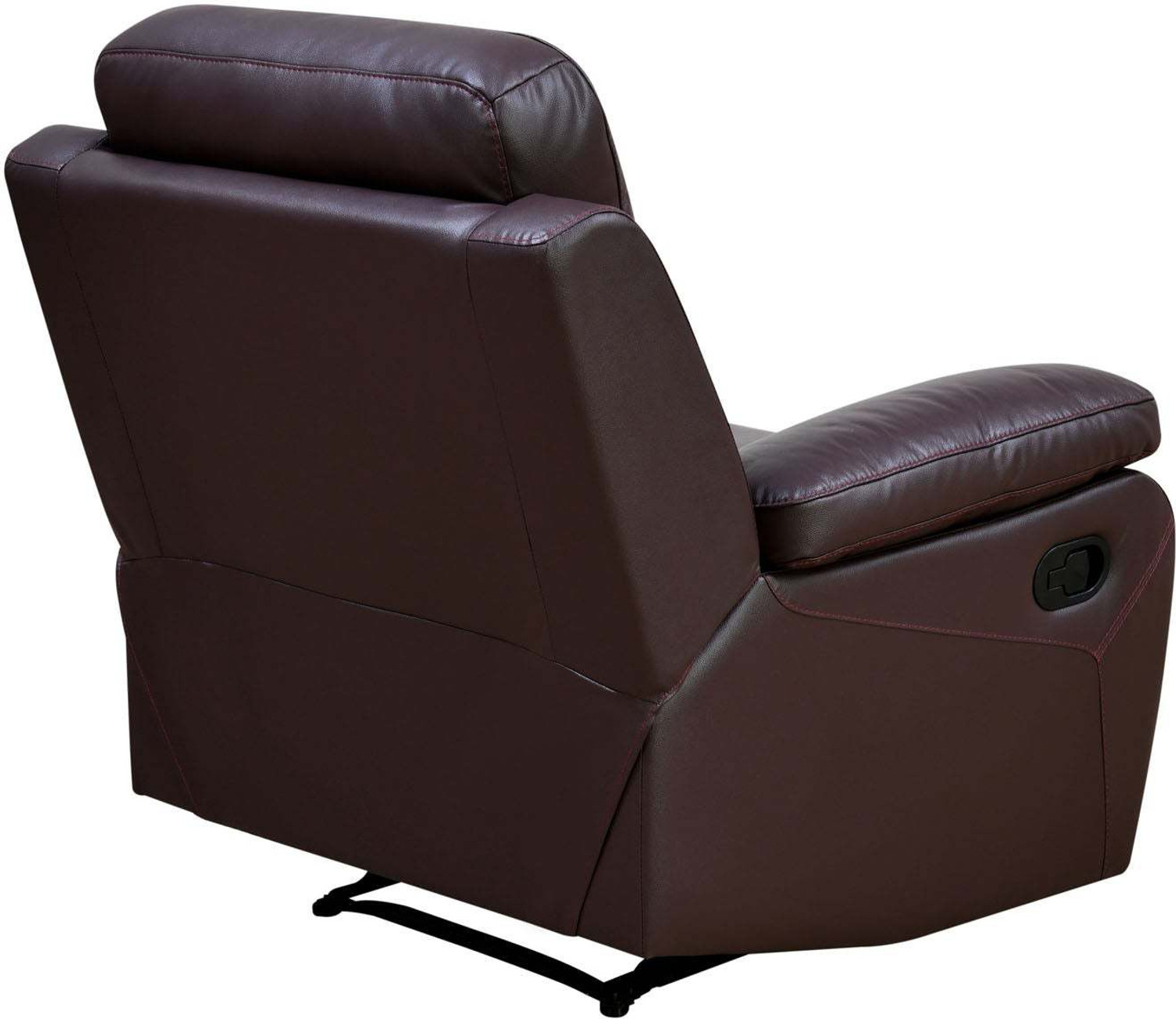 Image of @Home by nilkamal Mandy Leather Manual Recliner
