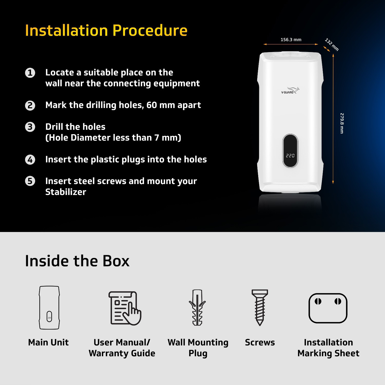 Image of V-Guard Trior iD4 2040 Voltage Stabilizer