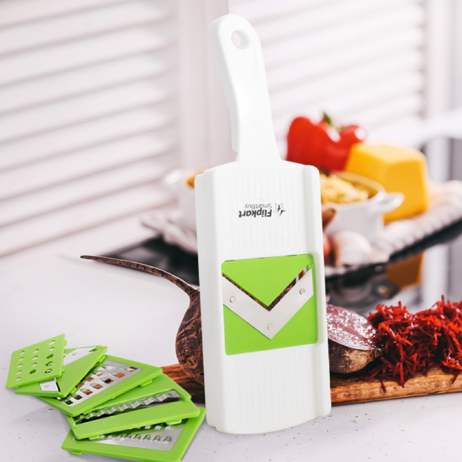 Image of Flipkart SmartBuy 6 In 1 Slicer / Dicer Vegetable Grater