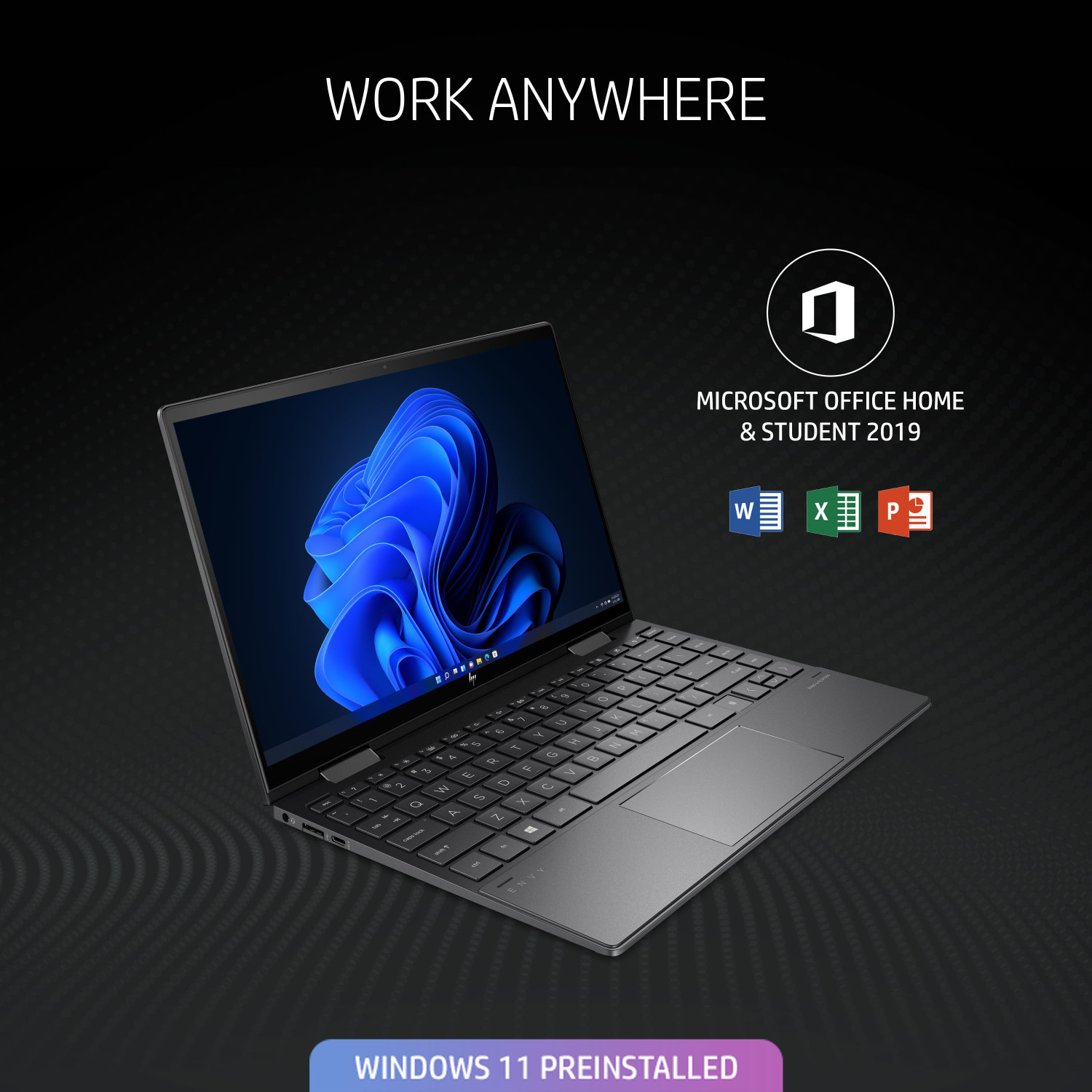 Image of HP Envy x360 AMD Ryzen 5 Hexa Core 5600U - (16 GB /512 GB SSD /Windows 11 Home) 13 x360-ay1035au 2 in 1 Laptop