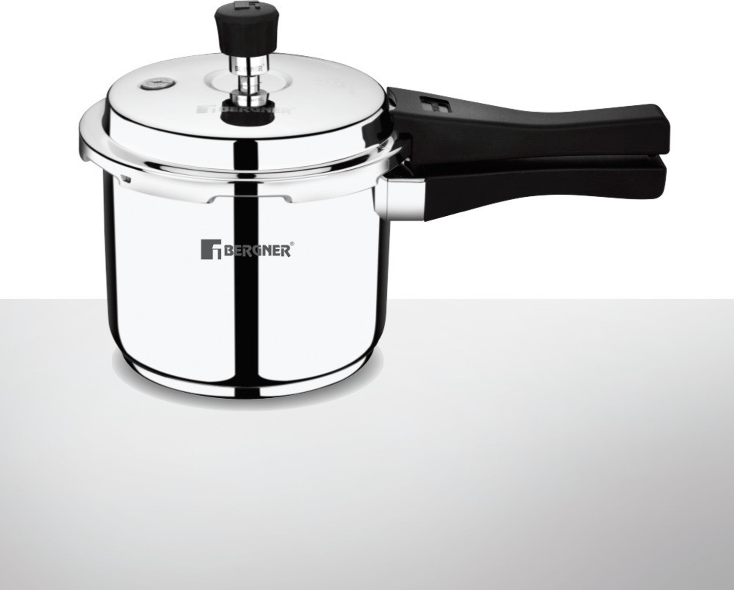 Image of BERGNER Sorrento Triply Bottom Outer Lid 3 L Outer Lid Induction Bottom Pressure Cooker