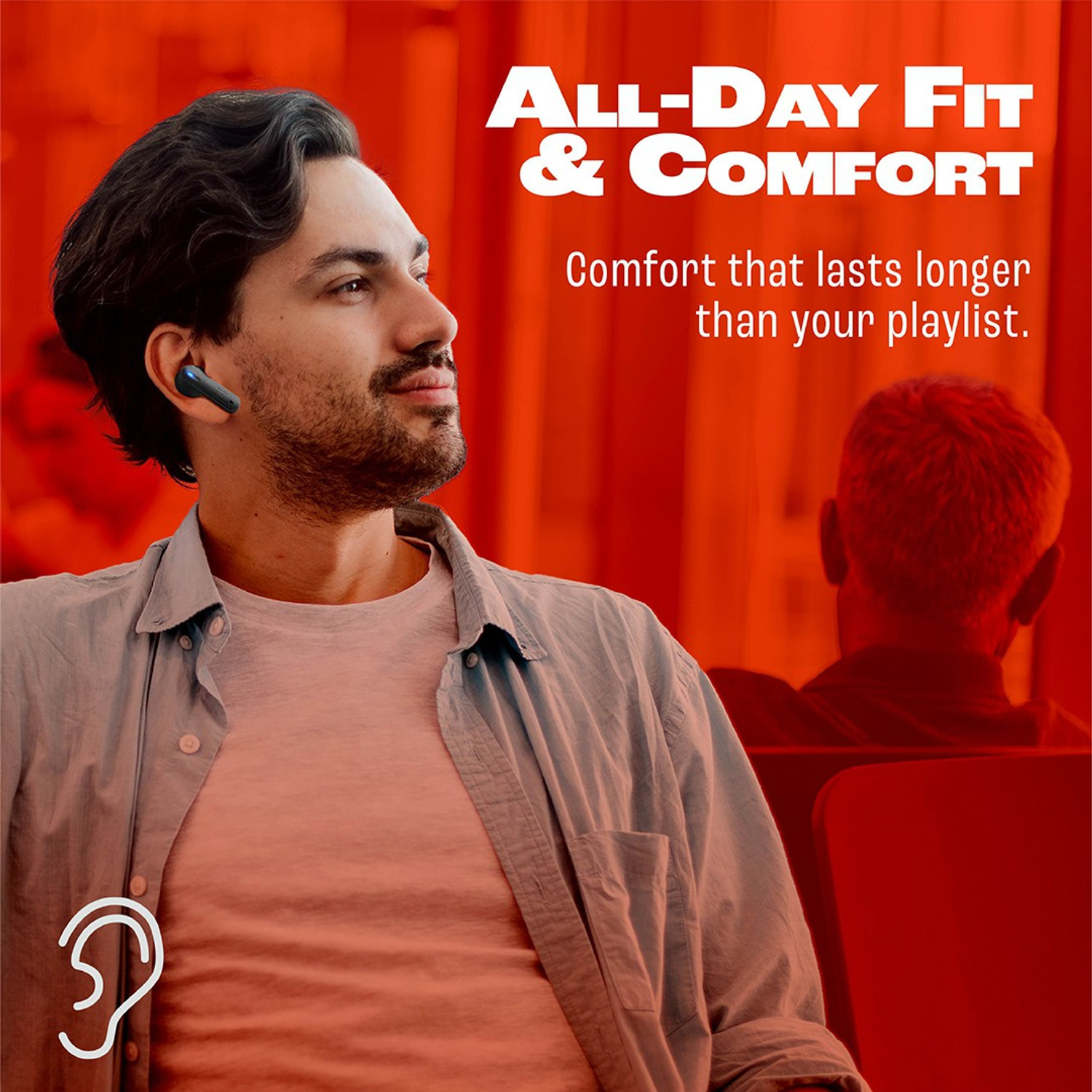 Image of JBL Tune 235NC TWS, Active Noise Cancellation, 40Hr Playtime, JBL App & Speed Charge Bluetooth