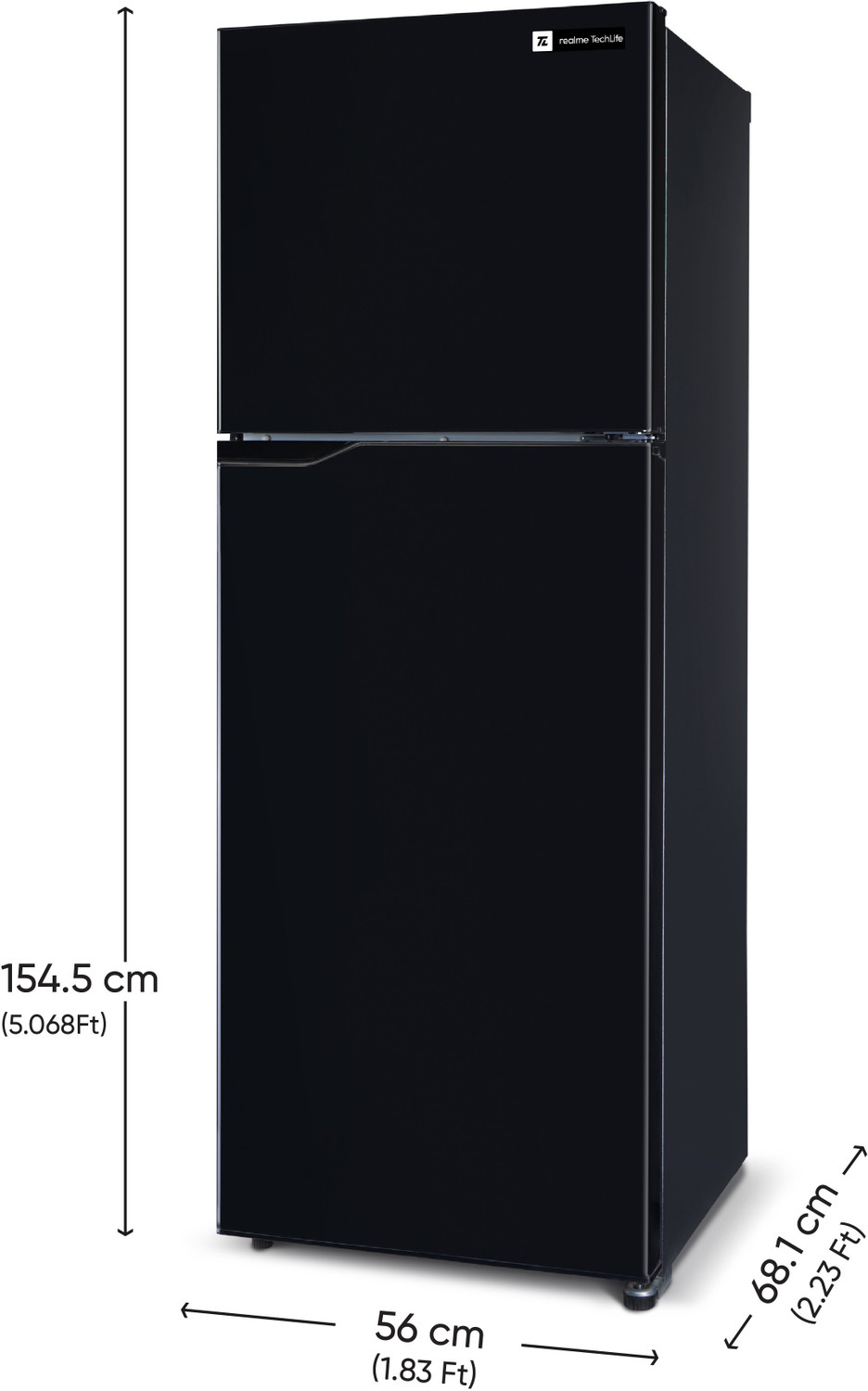 Image of realme TechLife 260 L Frost Free Double Door 3 Star Refrigerator
