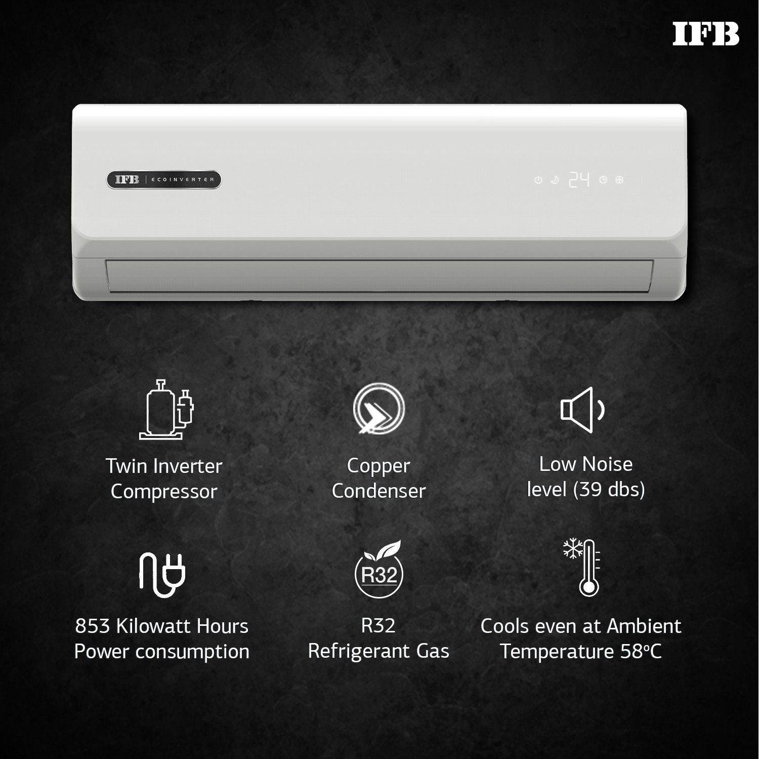 Image of IFB 2022 Model 2 Ton 3 Star Split Inverter AC