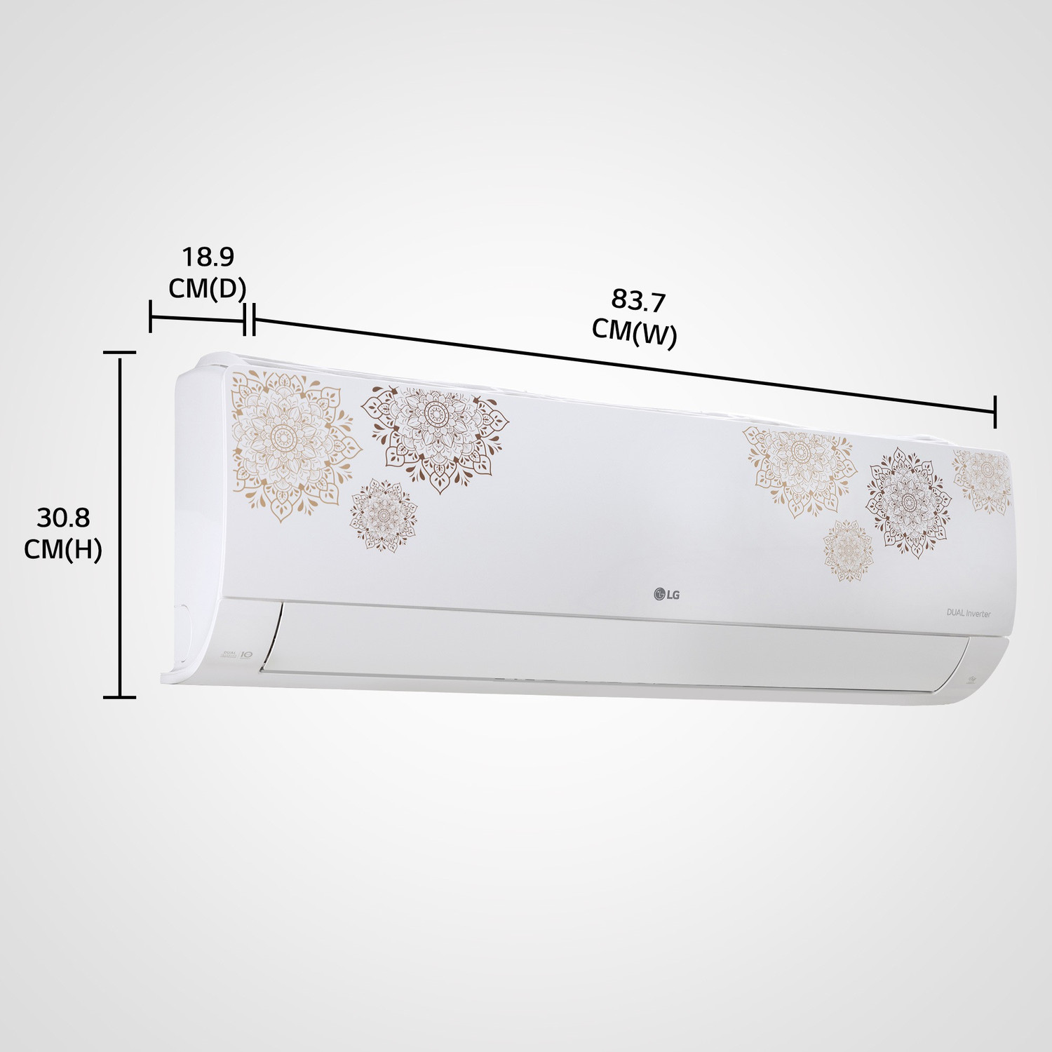 Image of LG 2022 Model 1 Ton 5 Star Split Inverter AI, 4 Way Swing, HD Filter with Anti-Virus Protection Designer Series AC