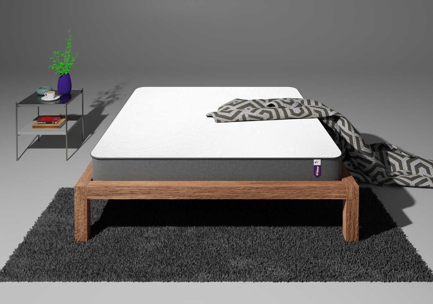 Image of Wakeup India Imperious Mattress | Spine Align Orthopedic 8 inch Single Memory Foam Mattress