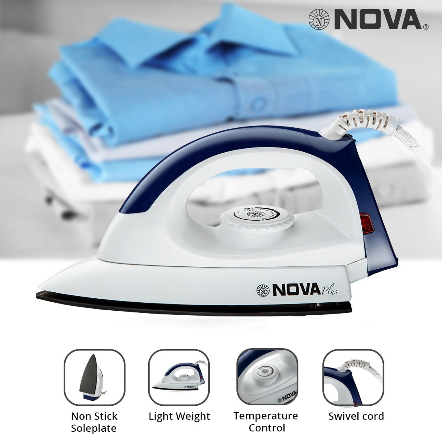 Image of Nova Plus Amaze NI 30 1100 W Dry Iron