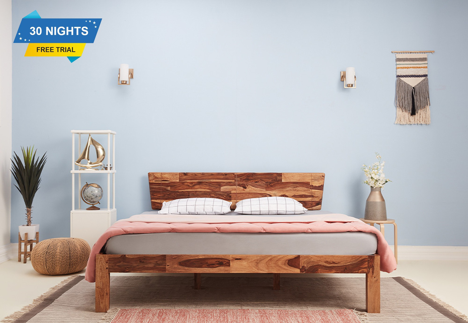 Image of Wakefit EcoLatex Classic 8 inch Queen Latex Foam Mattress