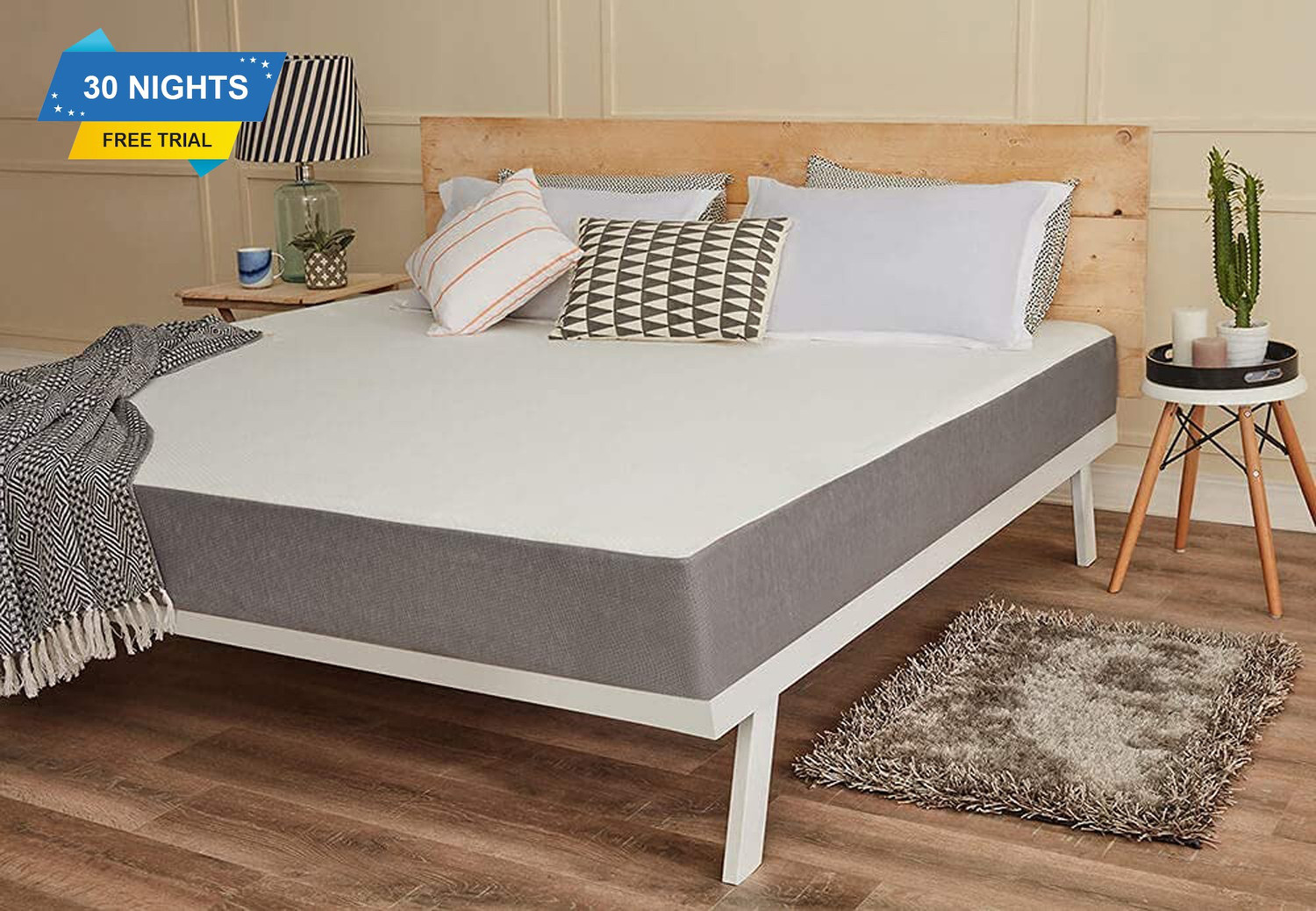 Image of Wakefit ShapeSense Orthopedic Classic Memory Foam 10 inch Single High Resilience (HR) Foam Mattress