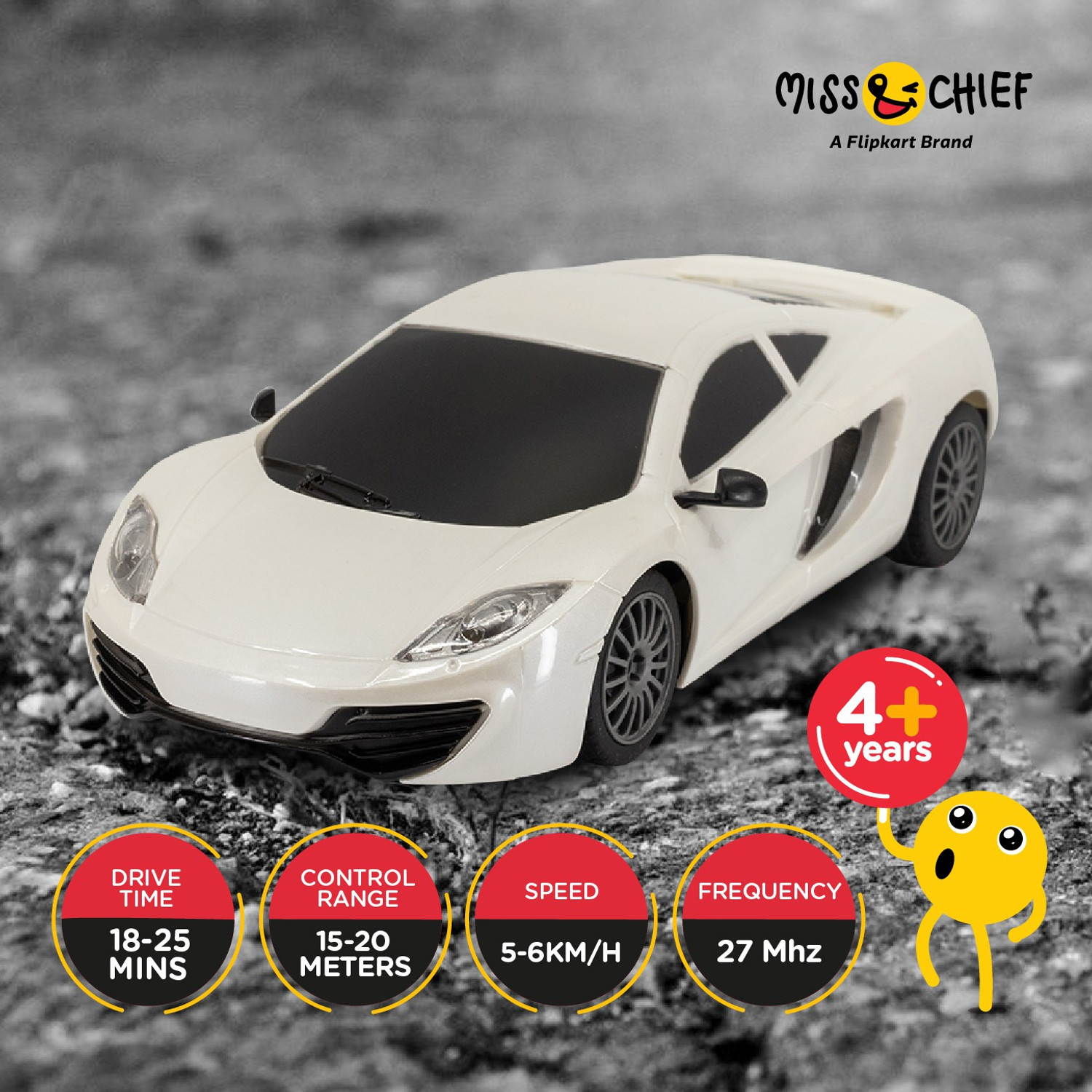 Miss Chief by Flipkart Mini Racing 4 Channel Radio control