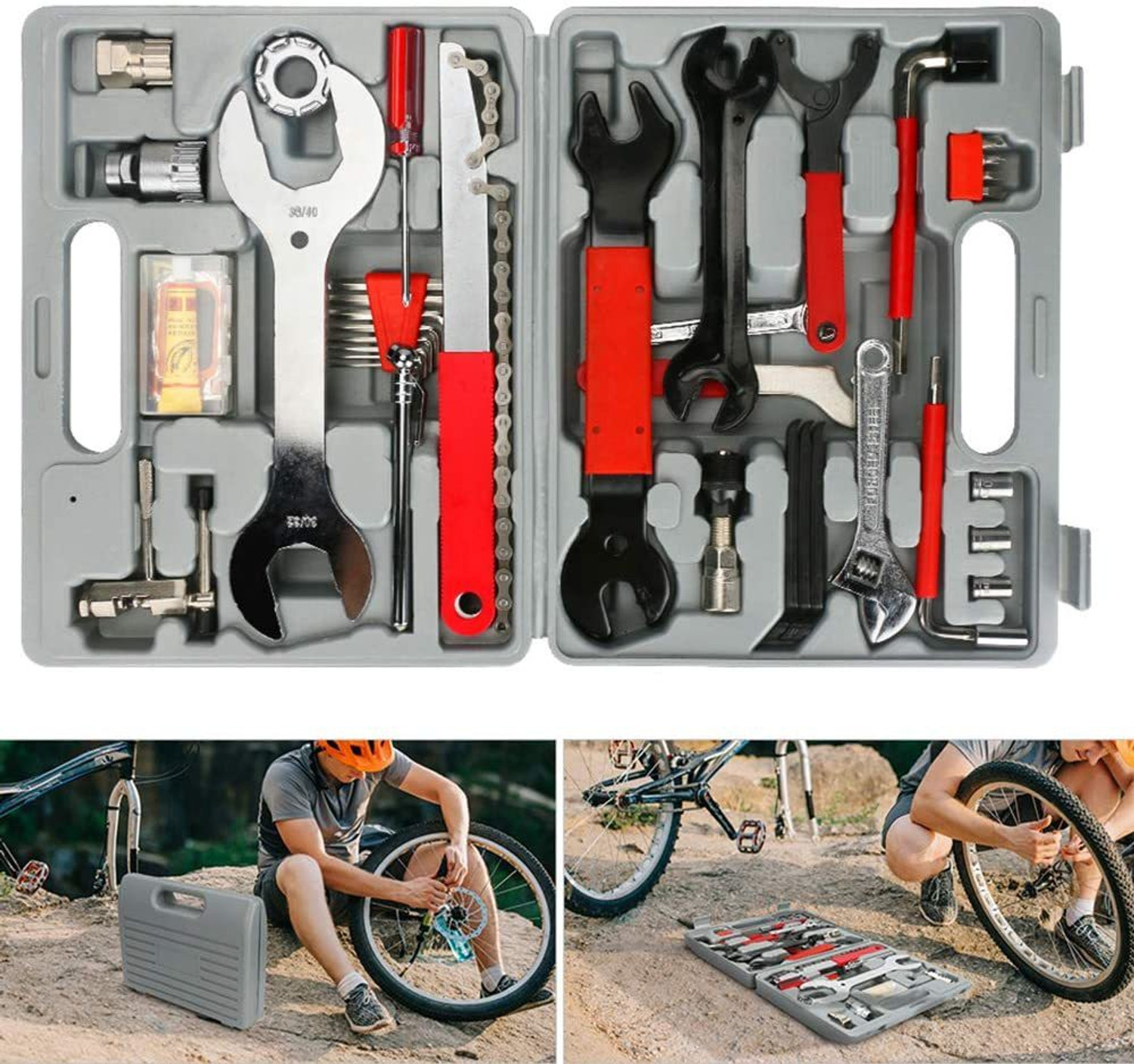 Image of PROBEROS 23 in 1 Guitar Repair and Maintenance Tool Kit with Case and Picks Archery Tool Kit