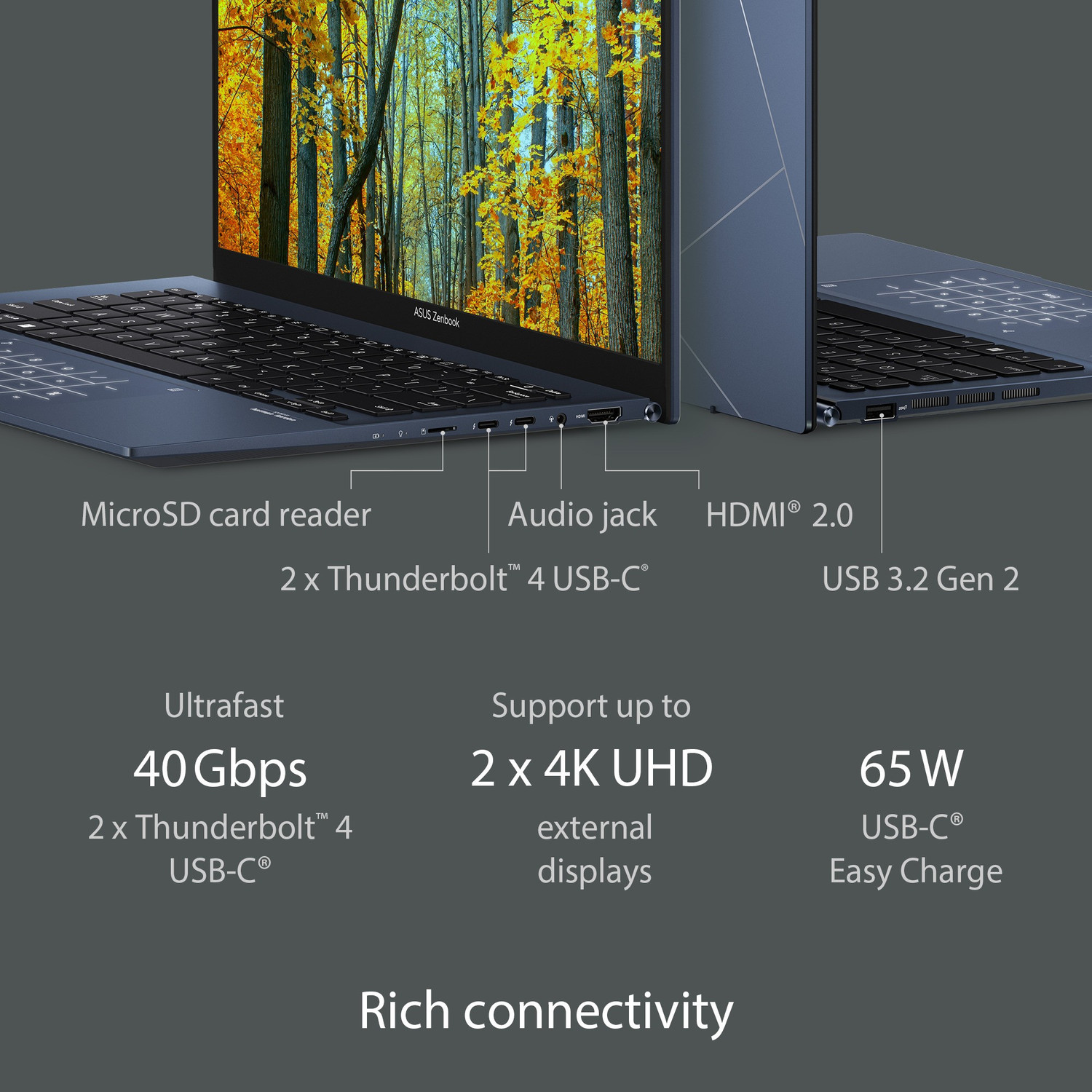Image of ASUS Zenbook 14 OLED Intel EVO P-Series Intel Core i7 12th Gen 1260P - (16 GB /512 GB SSD /Windows 11 Home) UX3402ZA-KM731WS Thin and Light Laptop