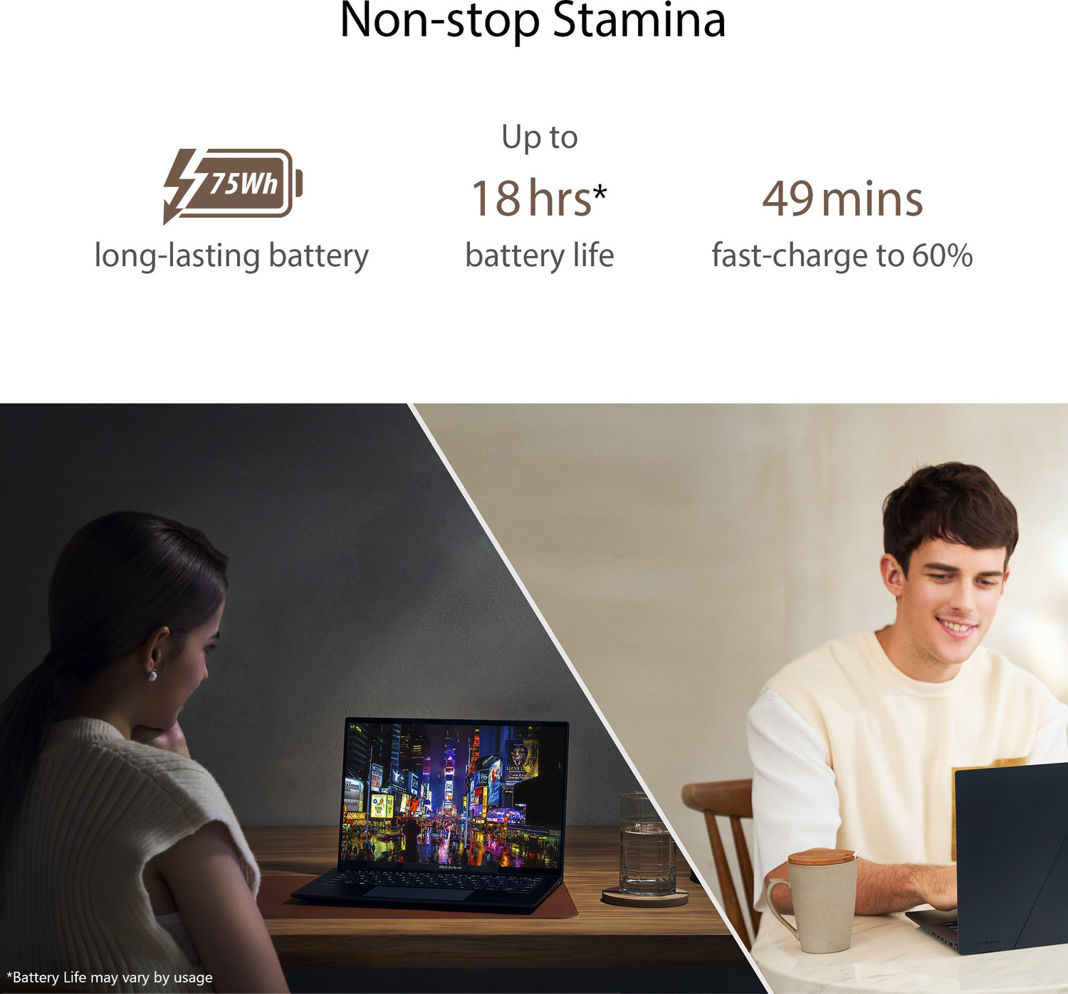 Image of ASUS Zenbook 14 OLED Intel EVO P-Series Intel Core i7 12th Gen 1260P - (16 GB /512 GB SSD /Windows 11 Home) UX3402ZA-KM731WS Thin and Light Laptop