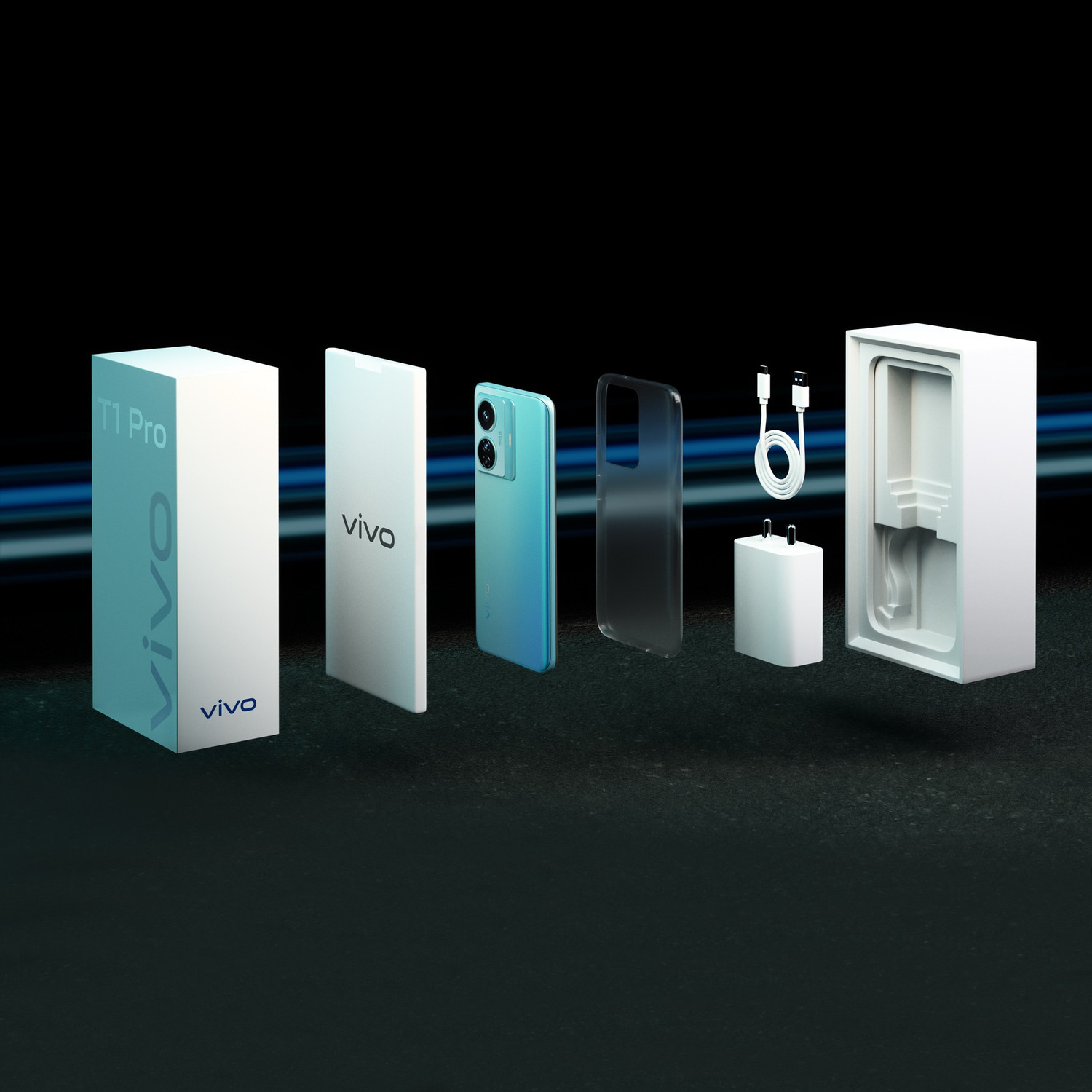 Image of vivo T1 Pro 5G (Turbo Cyan, 128 GB)