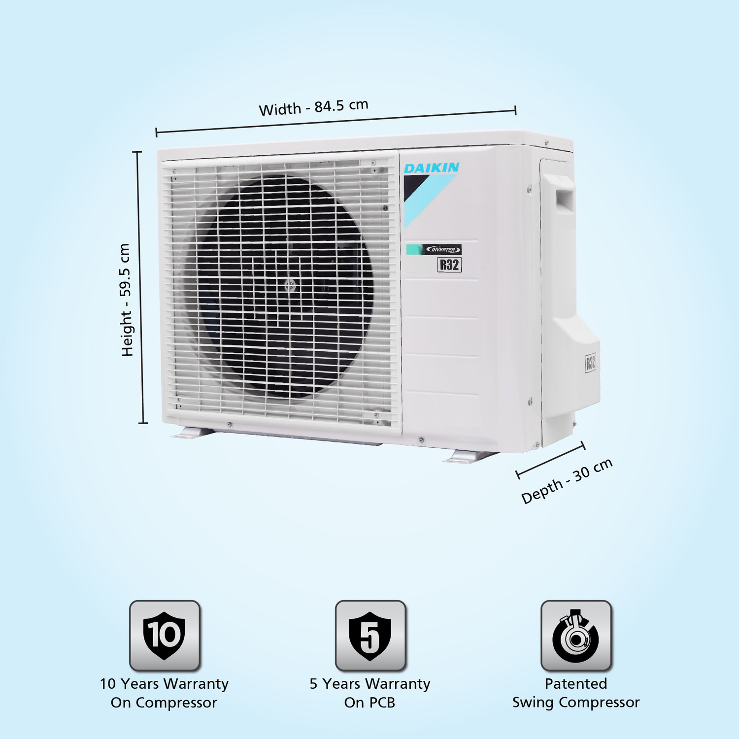 Image of Daikin 2022 Model 1 Ton 5 Star Split Inverter AC