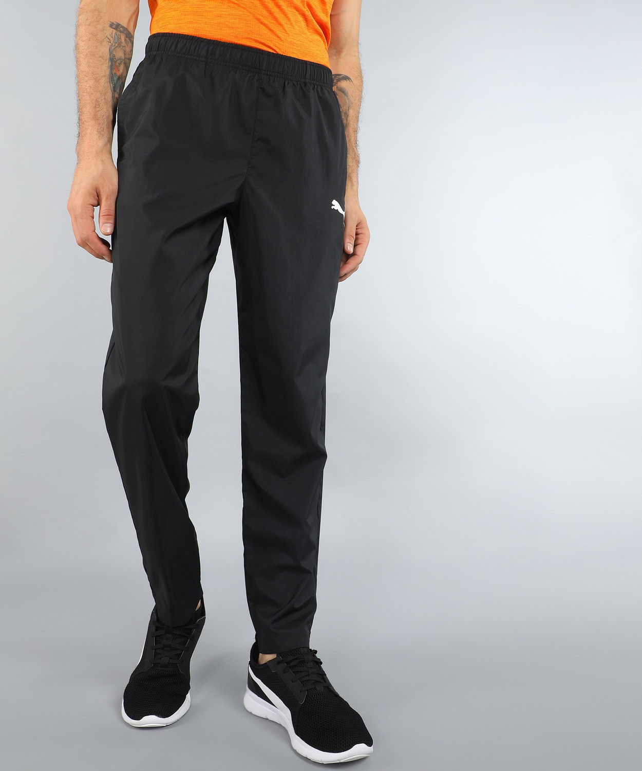 PUMA Woven Pants OH Solid Men Black Track Pants Price History