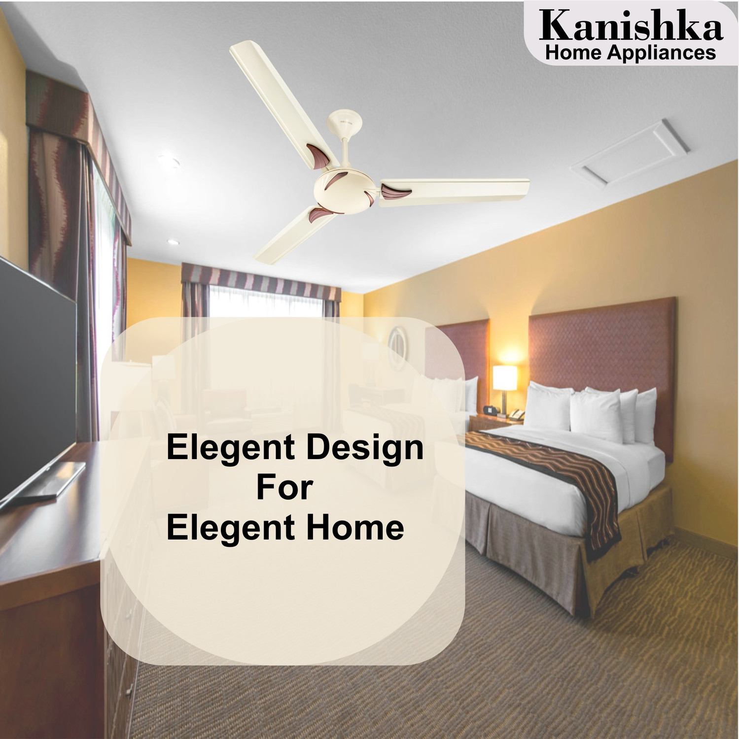Image of Kanishka 48 ivory New Copper with 24 Months Warranty Ultra High Speed 1200 mm Ceiling Fan
