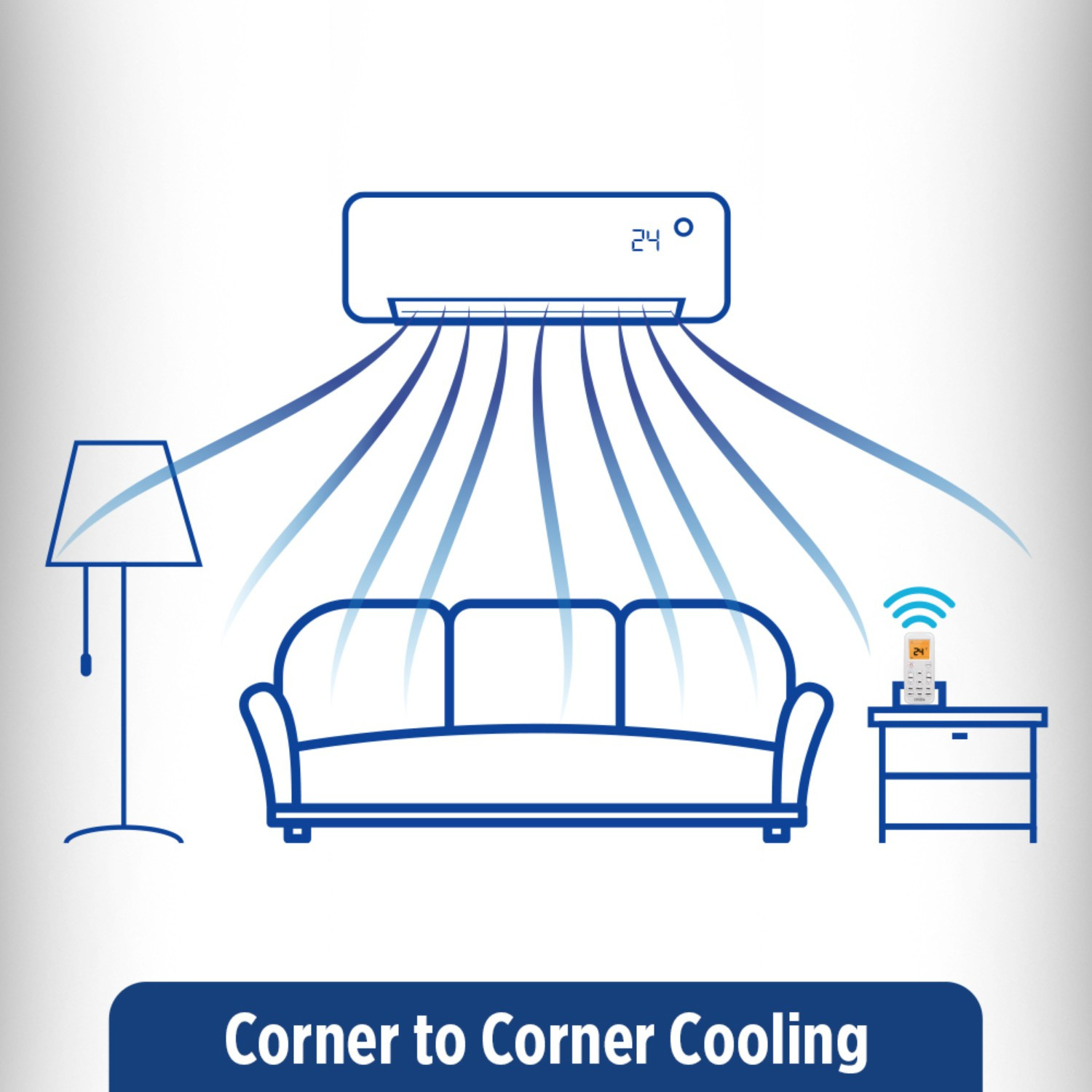 Image of ONIDA 1 Ton 5 Star Split Inverter AC - White (IR125MB, Copper Condenser)