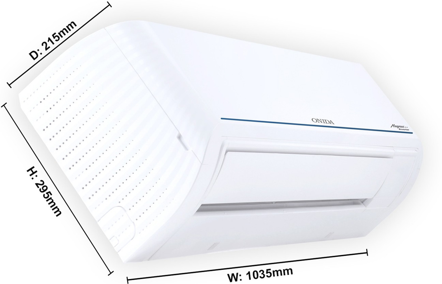Image of ONIDA 1.5 Ton 5 Star Split Inverter AC - White (IR185MB, Copper Condenser)