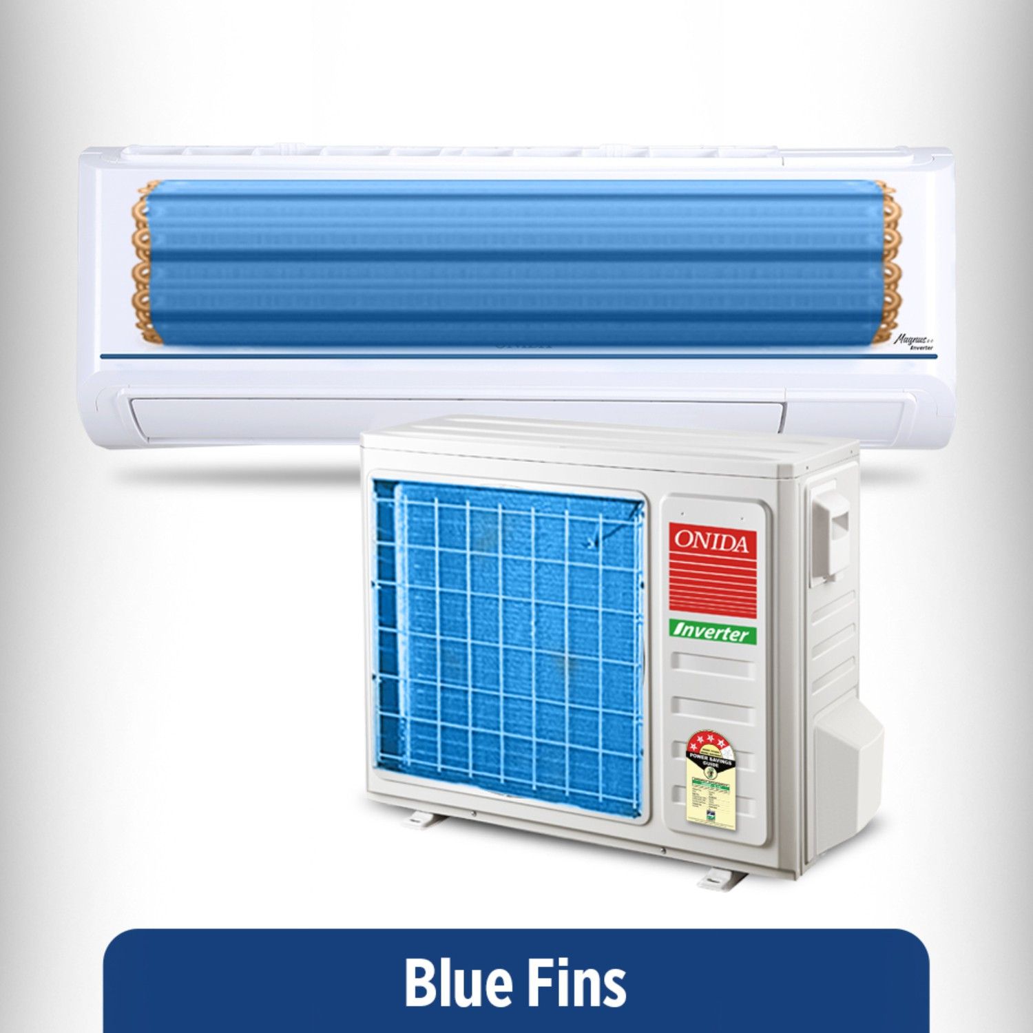 Image of ONIDA 1.5 Ton 5 Star Split Inverter AC - White (IR185MB, Copper Condenser)