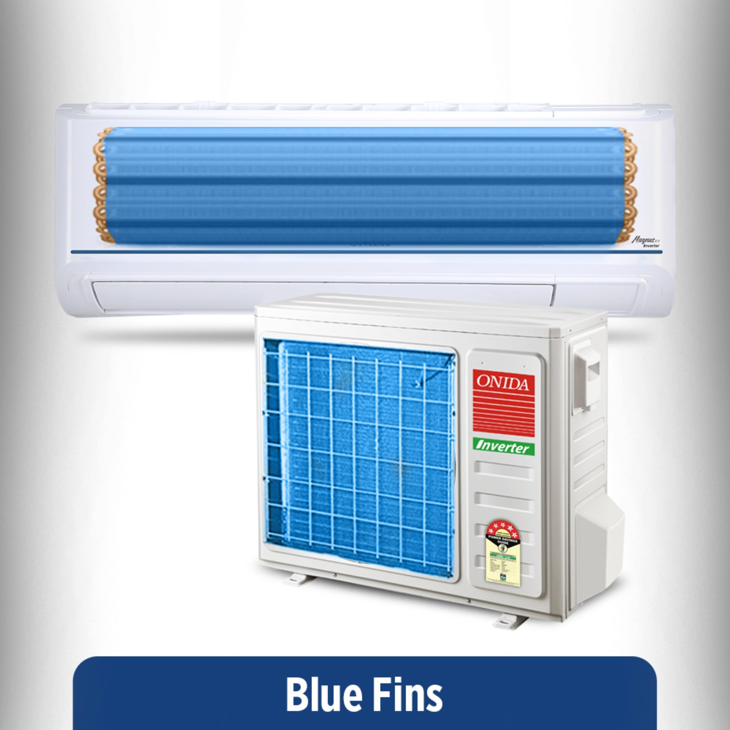 Image of ONIDA 1 Ton 5 Star Split Inverter AC - White (IR125MB, Copper Condenser)