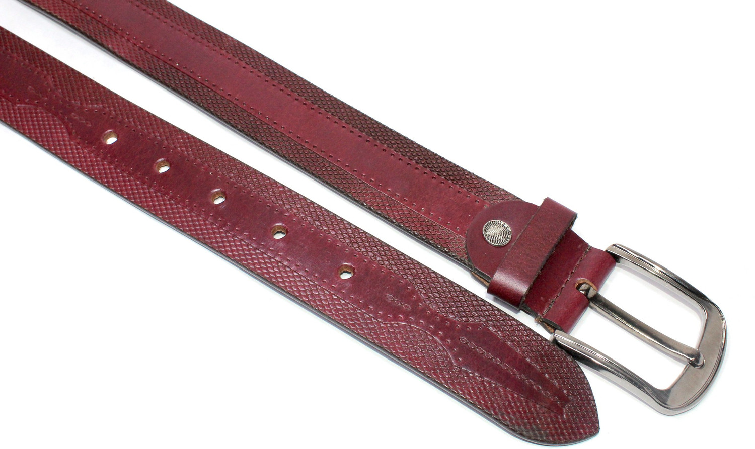 BUFFLER Men Casual, Formal, Party Maroon Genuine Leather Belt - Price ...