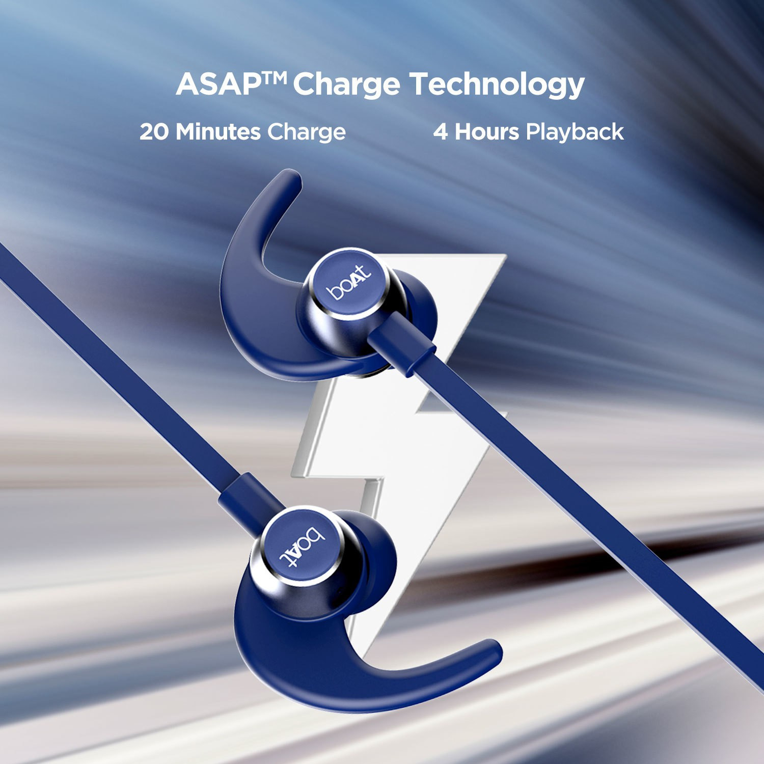 Image of boAt Rockerz 255 Pro+, 60H Battery, ASAP Charge, Stream Ad Free Music via App Support Bluetooth