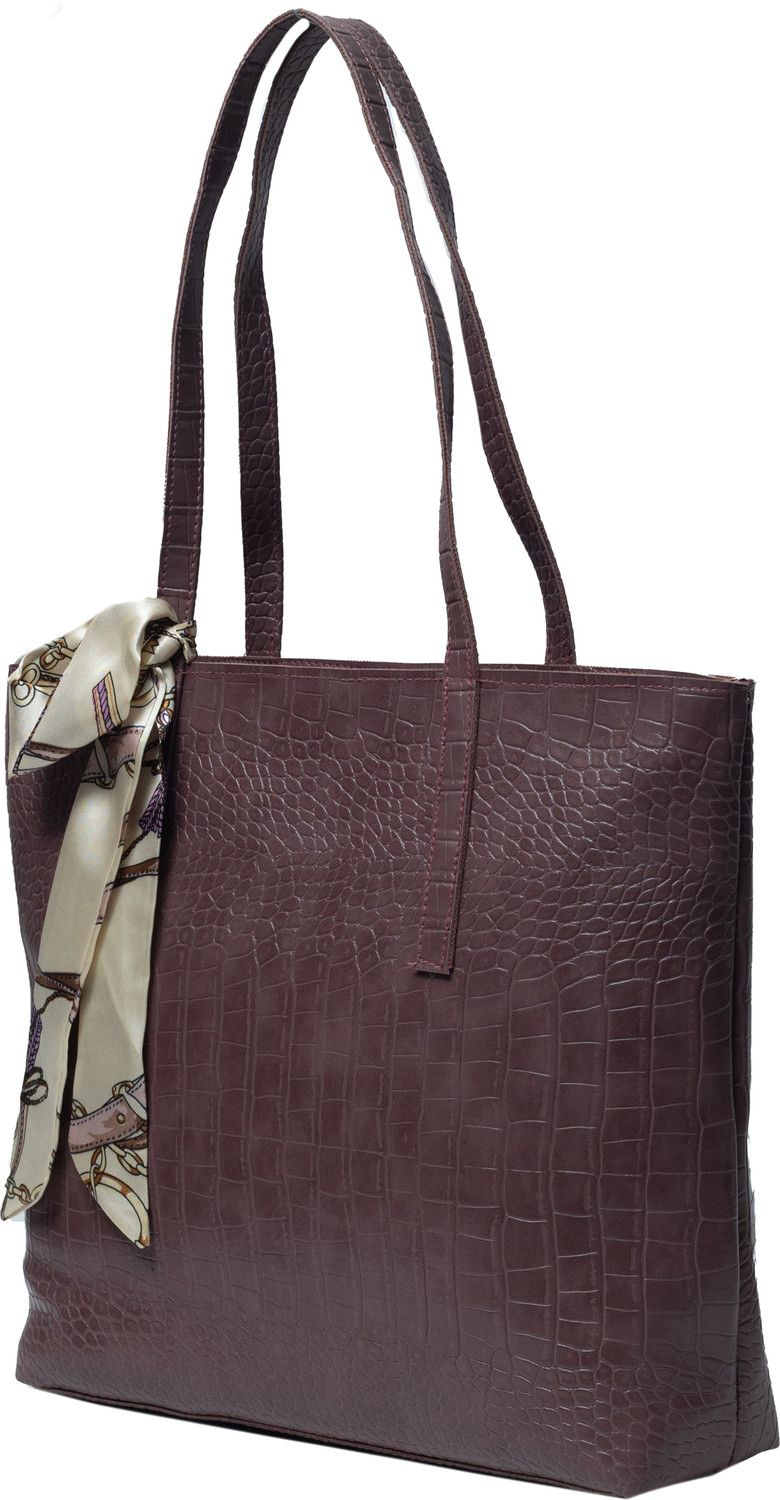DONICY Women Maroon Tote Price History - Main Image