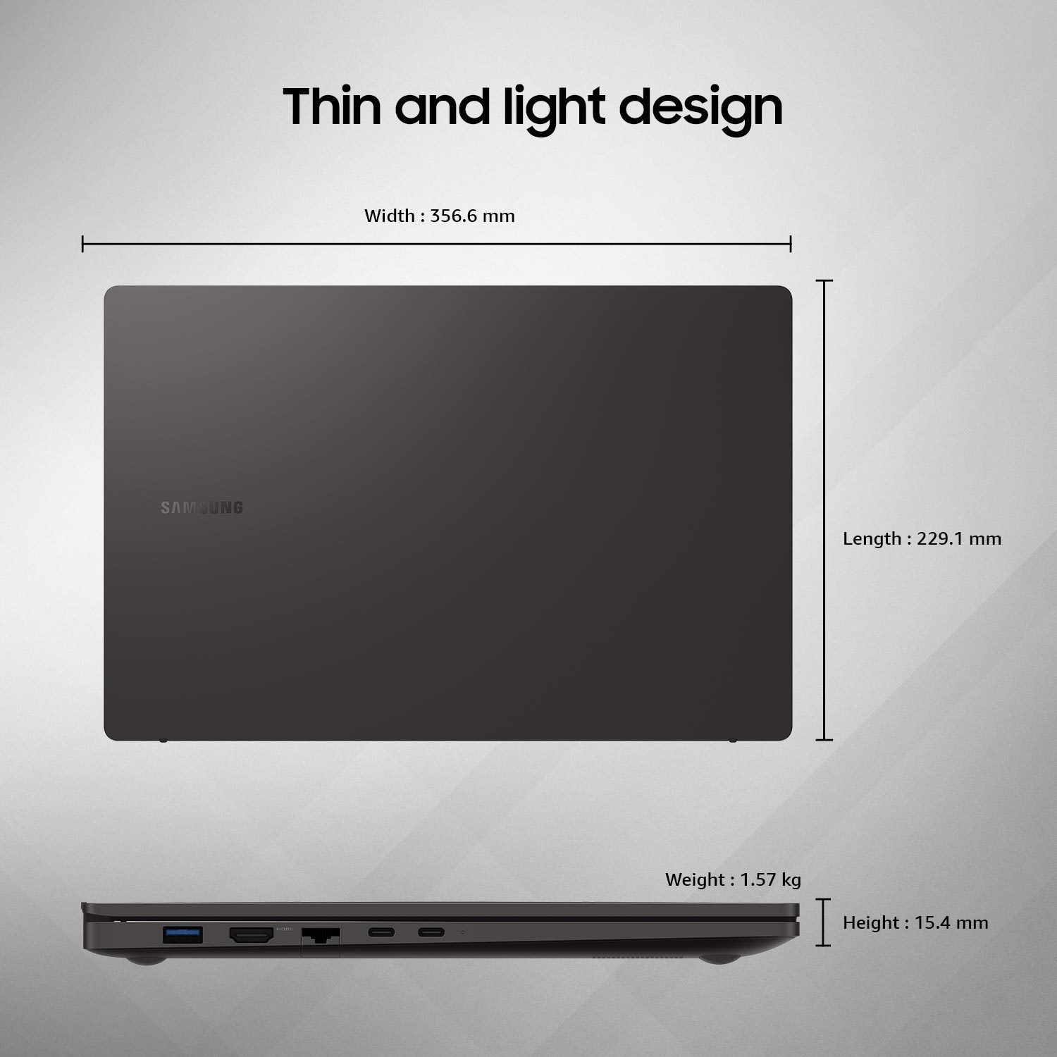 Image of Samsung Galaxy Book2 Intel Core i5 12th Gen 1235U - (8 GB /256 GB SSD /Windows 11 Home) NP750XED-KB1IN Thin and Light Laptop